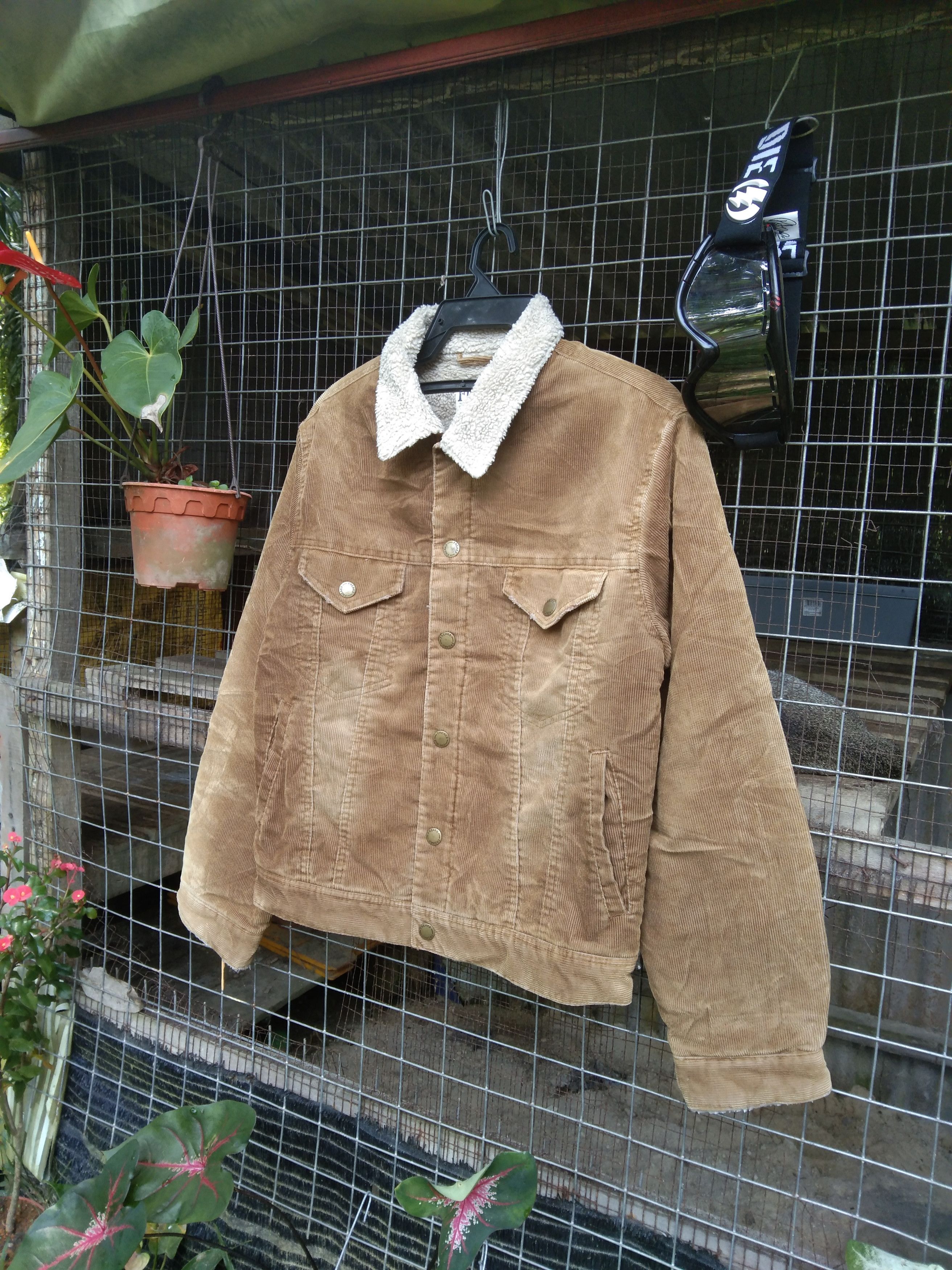 Japanese Brand FREAKS COLDUROY SHERPA JACKET@TRUCKER JACKET Size US M / EU 48-50 / 2 - 4 Thumbnail