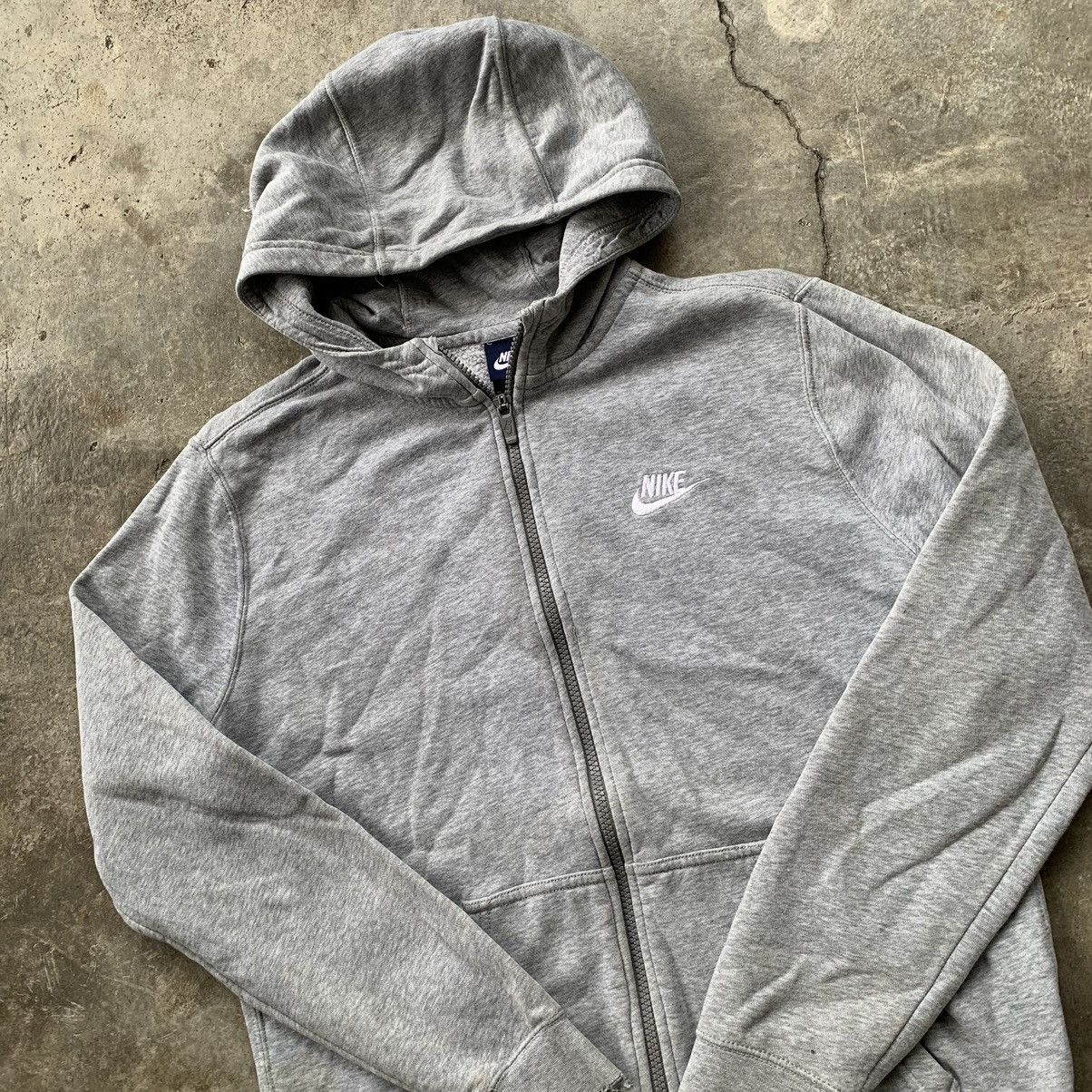 Nike × Vintage Nike hoodie zipper original distressed style Size XL / US 12-14 / IT 48-50 - 2 Thumbnail