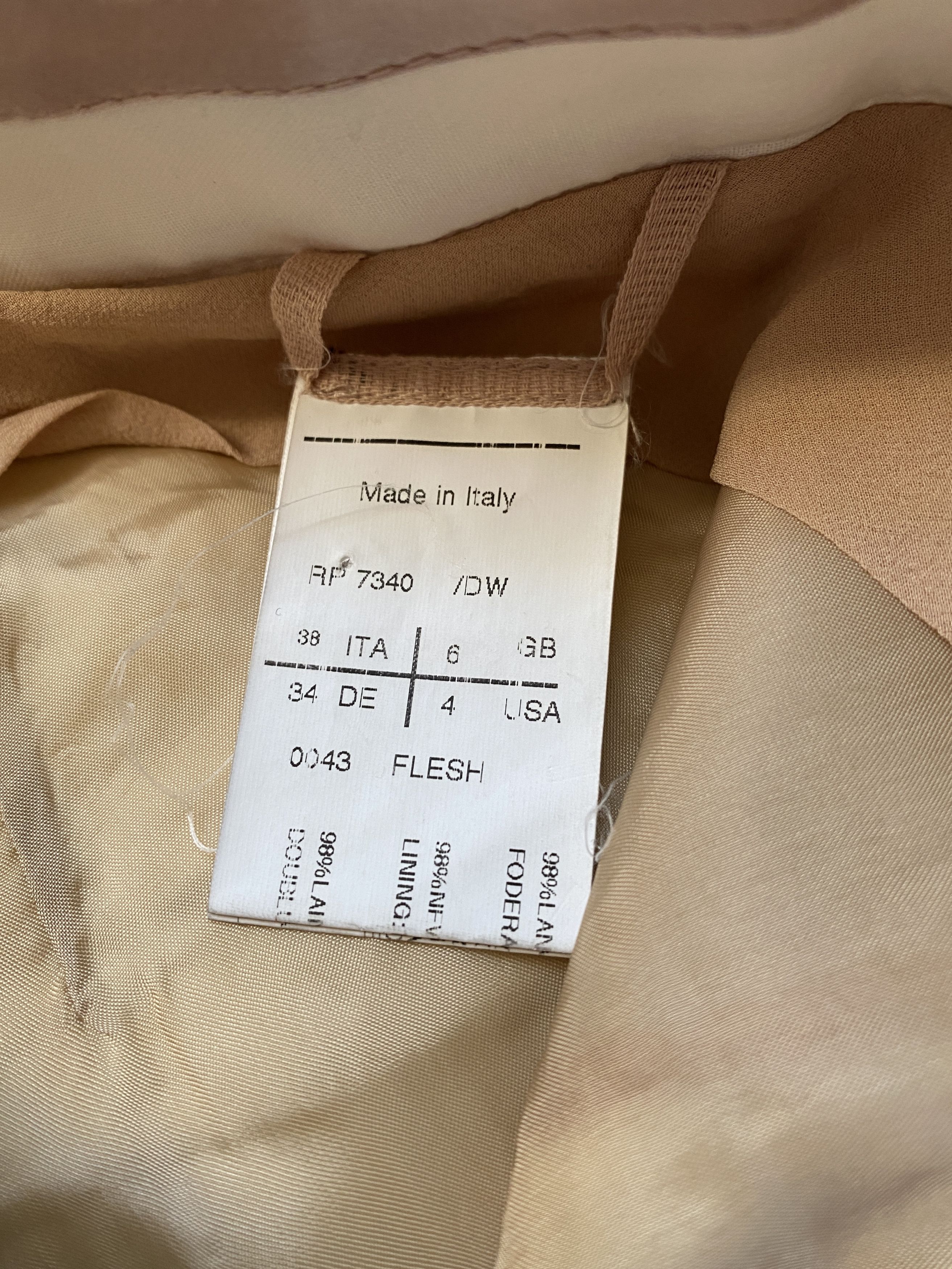 Rick Owens ⚡️𝐐𝐔𝐈𝐂𝐊 𝐒𝐀𝐋𝐄⚡️Rick Owens Woman Beige Pants Size 27" / US 4 / IT 40 - 4 Thumbnail