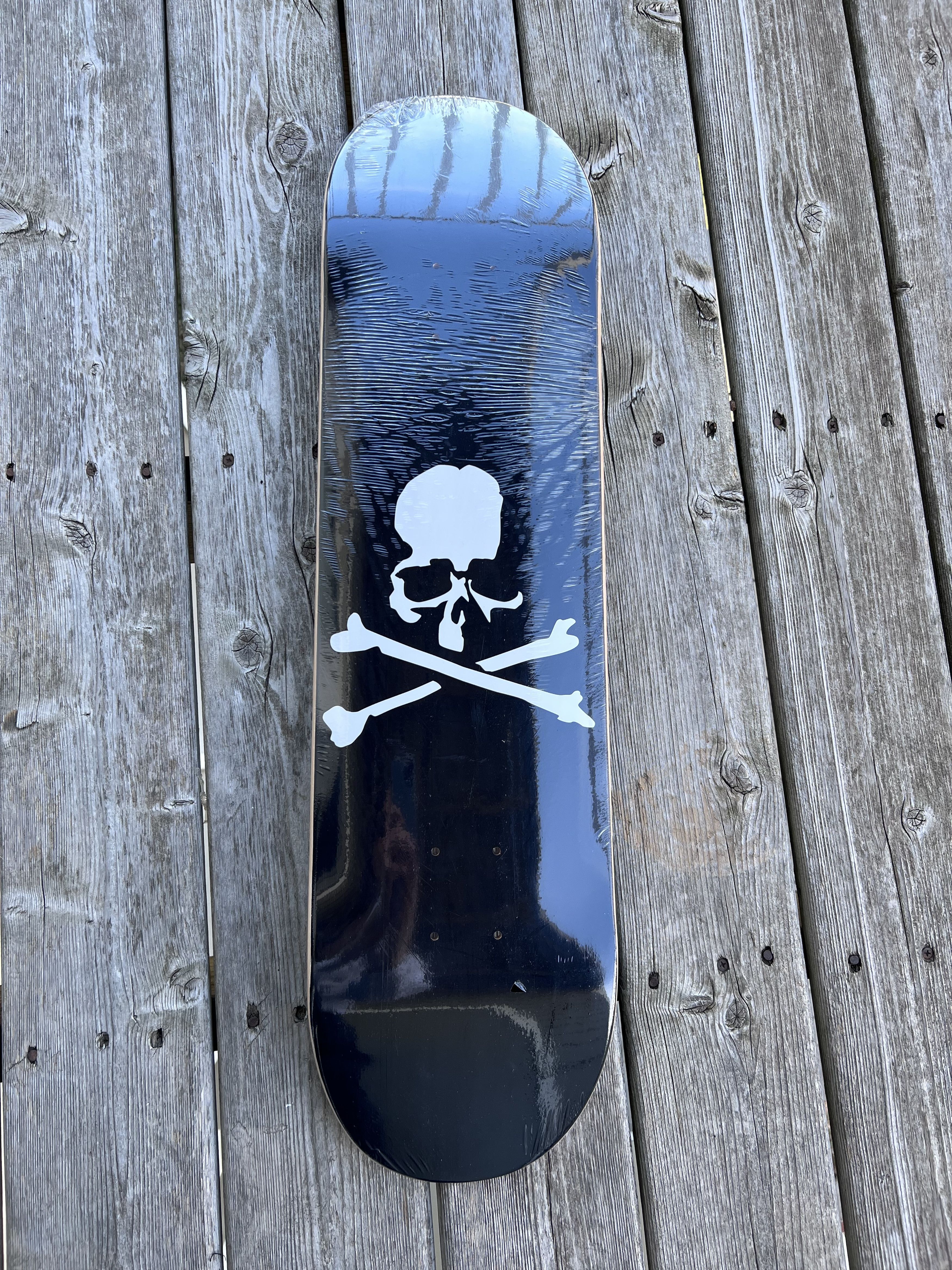 image of Mastermind World End Clothing Skateboard Deck in Black, Men's