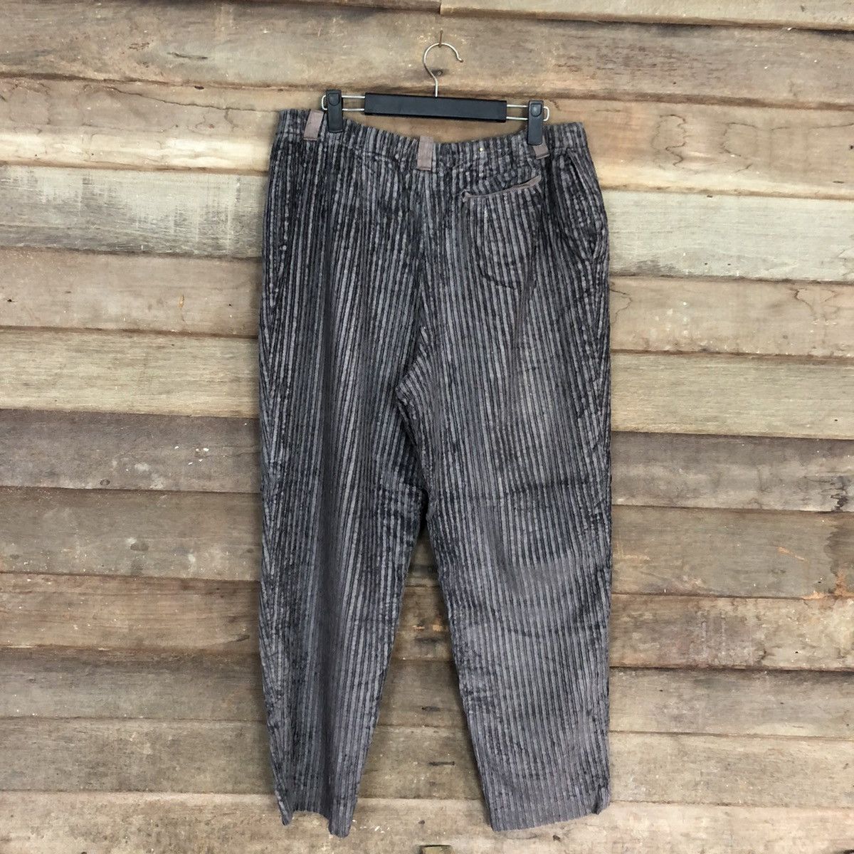 Japanese Brand Japan Black vintage stripe Conduroy Denim Pants #4887 Size US 30 / EU 46 - 7 Thumbnail