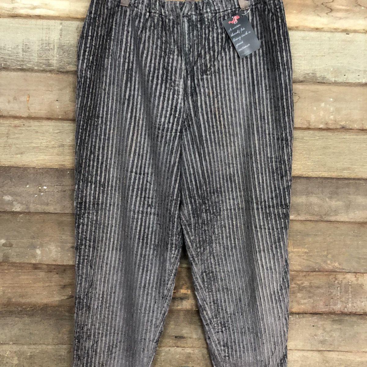 Japanese Brand Japan Black vintage stripe Conduroy Denim Pants #4887 Size US 30 / EU 46 - 4 Thumbnail