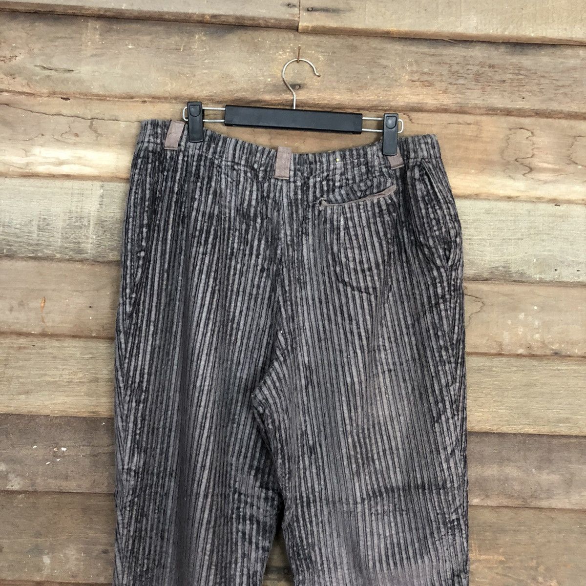 Japanese Brand Japan Black vintage stripe Conduroy Denim Pants #4887 Size US 30 / EU 46 - 8 Thumbnail