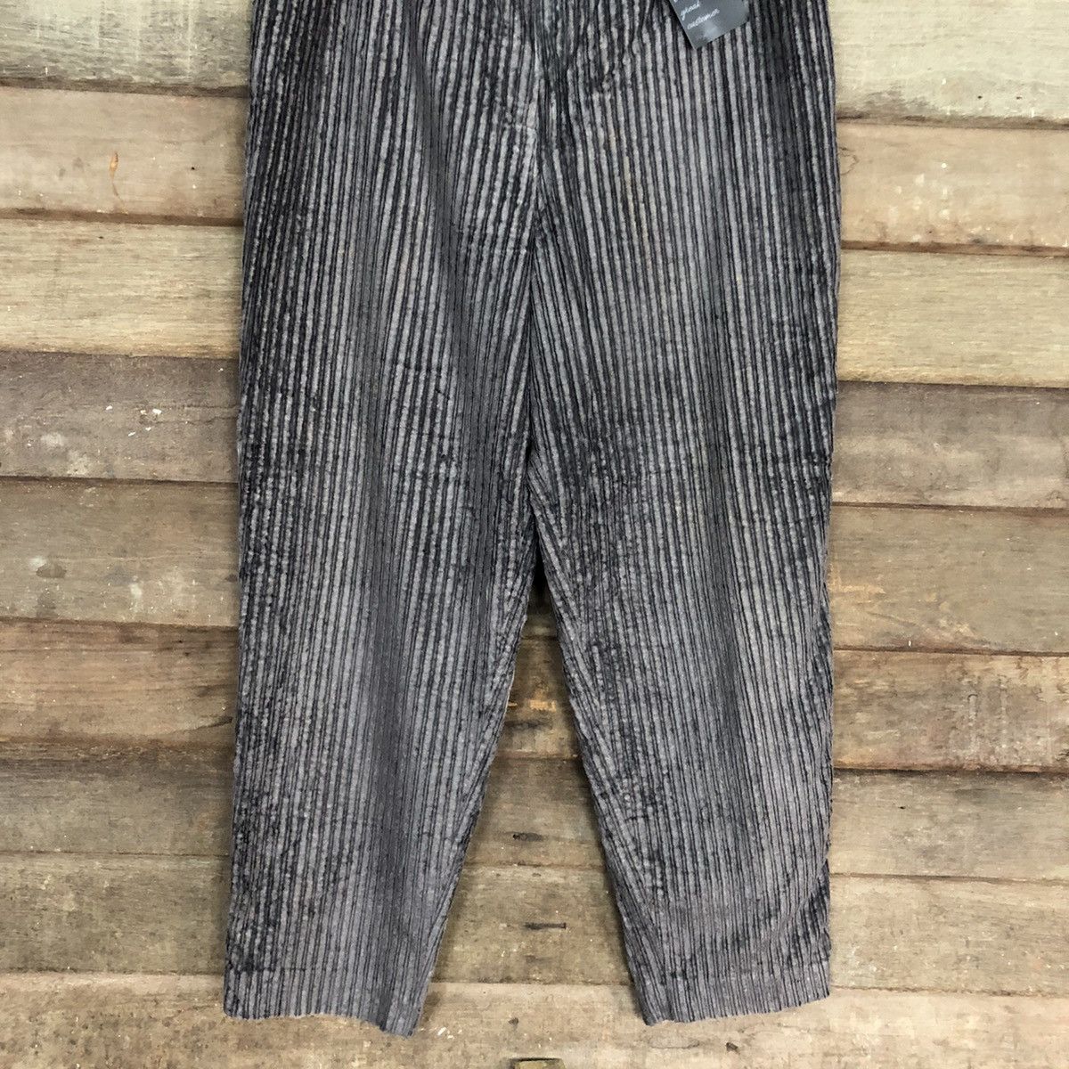 Japanese Brand Japan Black vintage stripe Conduroy Denim Pants #4887 Size US 30 / EU 46 - 3 Thumbnail