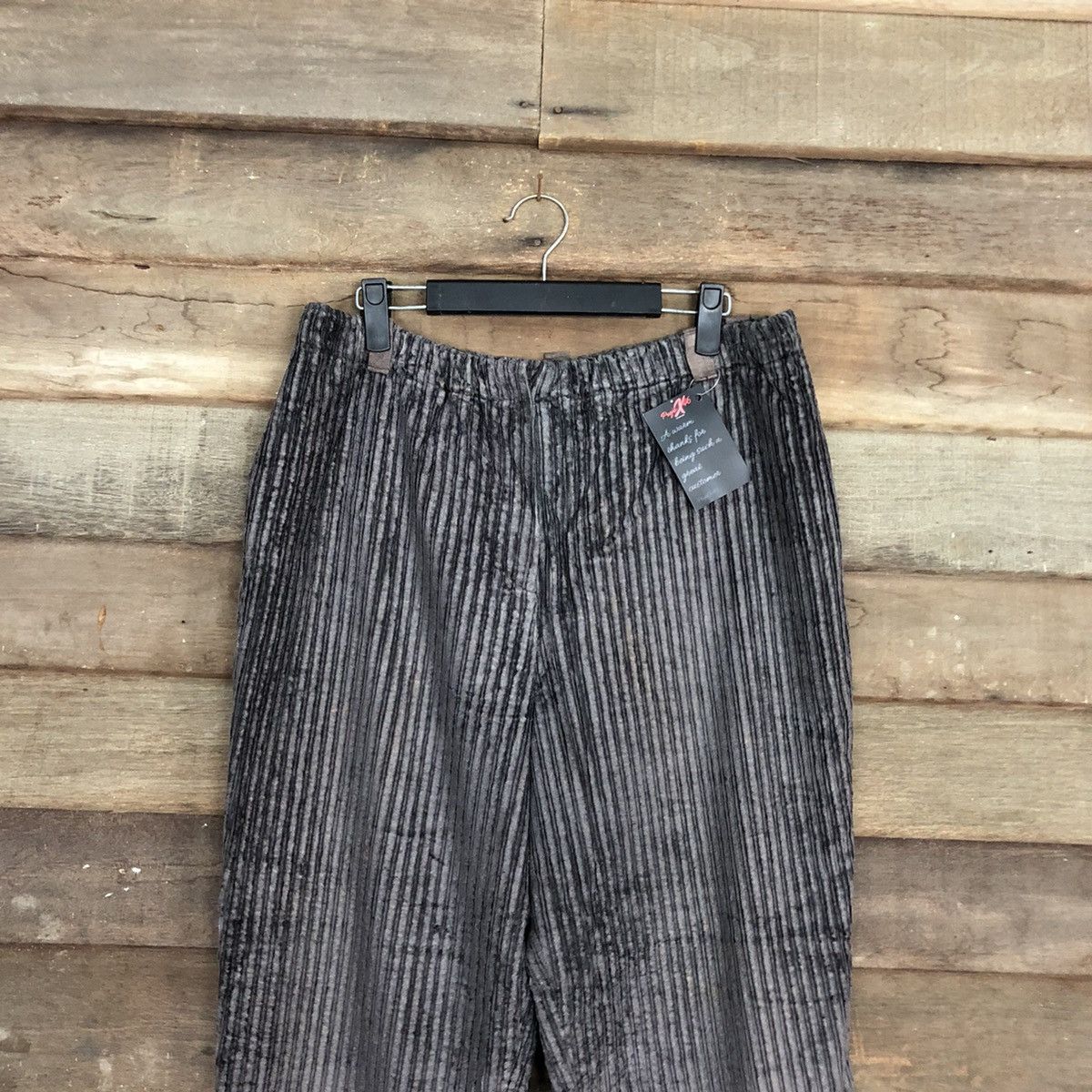 Japanese Brand Japan Black vintage stripe Conduroy Denim Pants #4887 Size US 30 / EU 46 - 2 Thumbnail