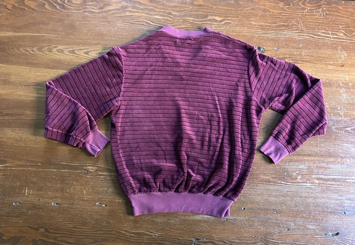 Velour Vintage 80’s Abraham & Straus Striped V Neck Long Sleeve Size US S / EU 44-46 / 1 - 8 Thumbnail