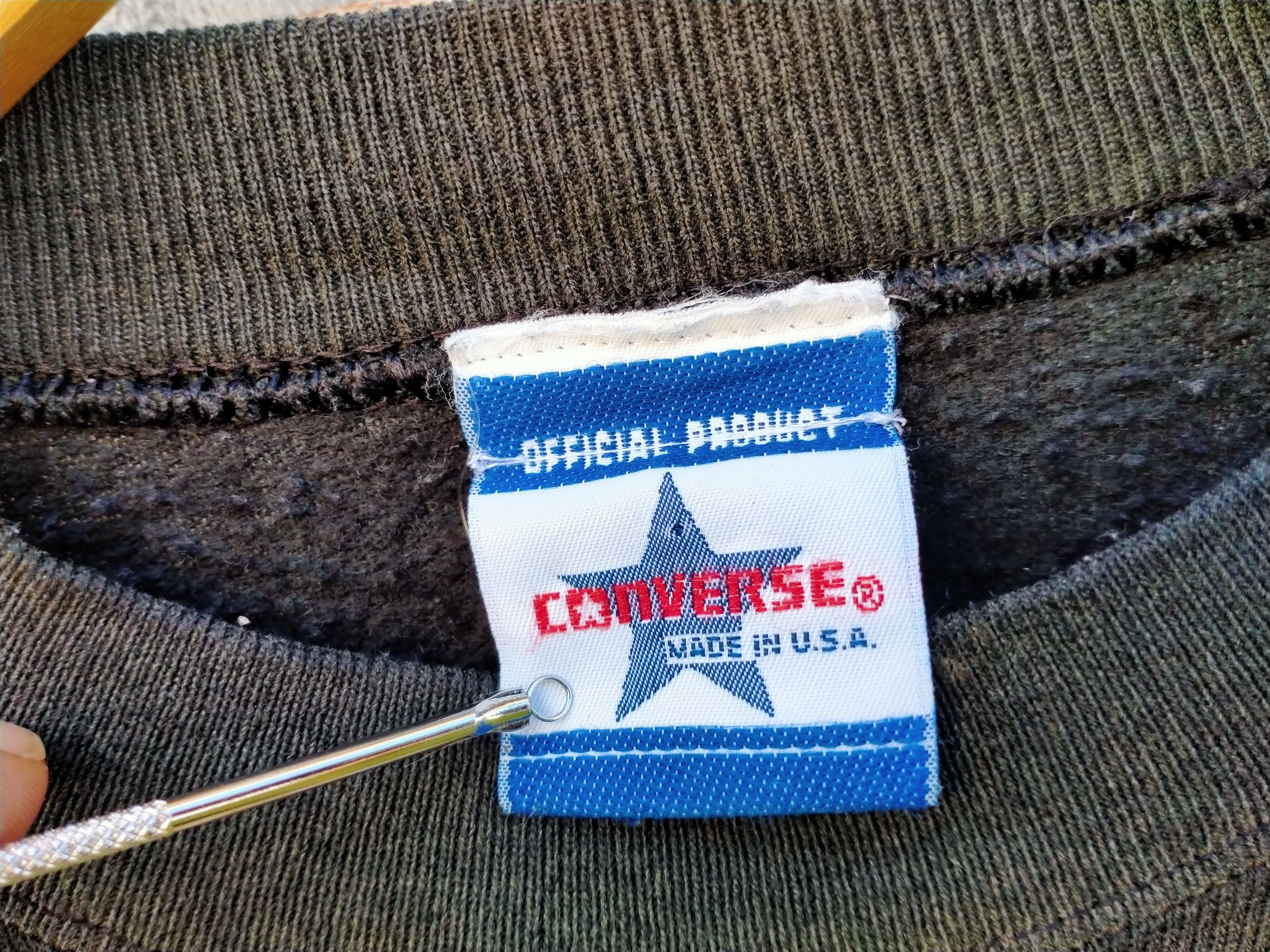 Converse × Vintage Distressed Vintage 80's Converse Spellout Crewneck Size US M / EU 48-50 / 2 - 7 Thumbnail