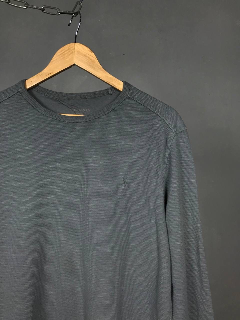 Allsaints Allsaints luxury streetwear gray sweatshirt Size US M / EU 48-50 / 2 - 2 Thumbnail