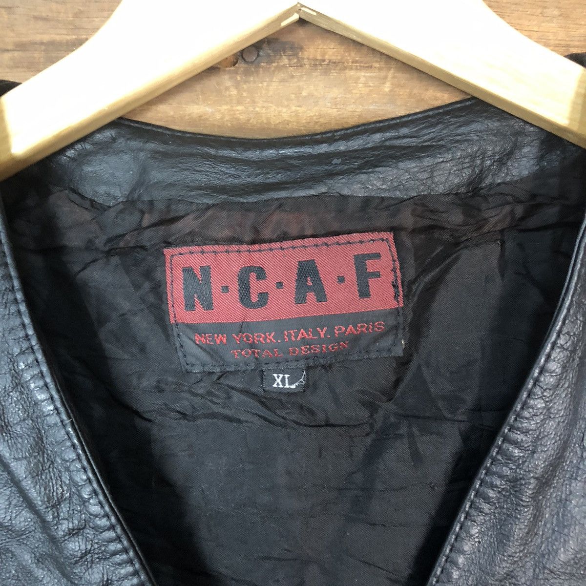 Vintage N.C.A.F Black vintage Vest Leather #7087 Size S / US 4 / IT 40 - 8 Thumbnail