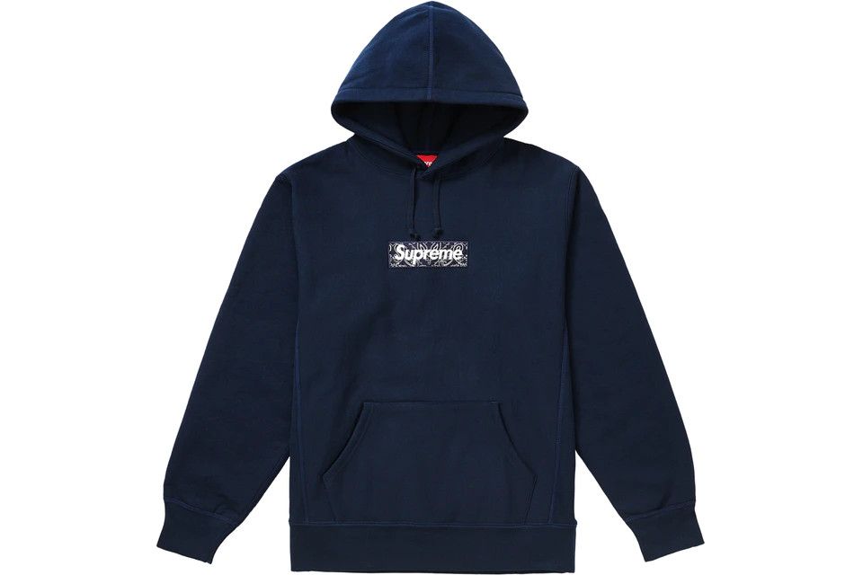 Supreme Bandana Box Logo Hooded Sweatshirt | Grailed