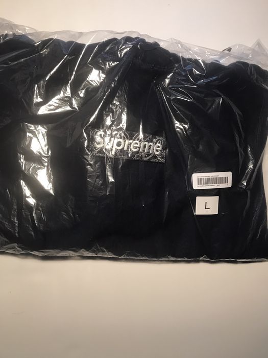 Supreme Bandana Box Logo Hooded Sweatshirt Black Men's - FW19 - US