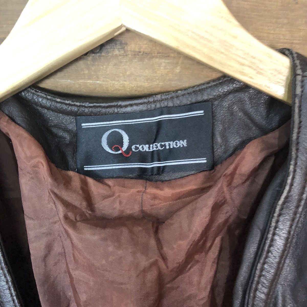 Japanese Brand Q Collection Dark Brown vintage Vest Leather #7089 Size US XS / EU 42 / 0 - 8 Thumbnail