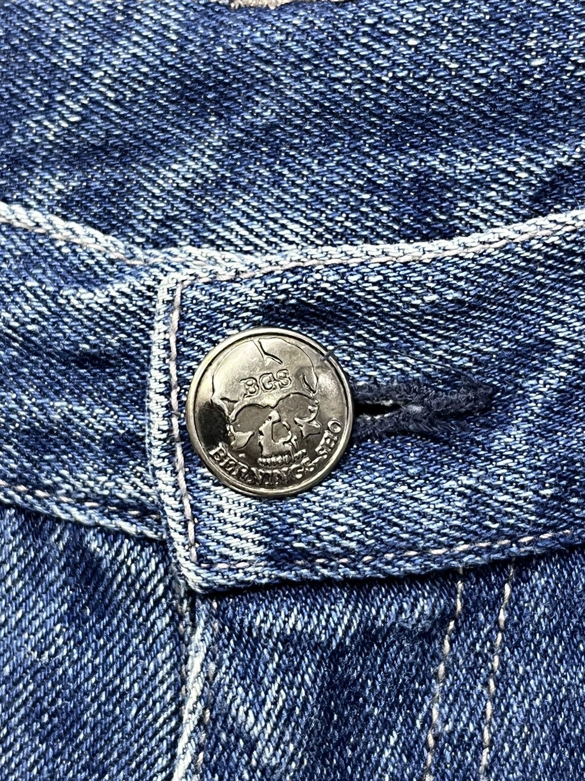 Seditionaries ☠️BERNING SHO Skull Punk Paradox Splash Distressed Denim Size US 29 - 9 Thumbnail