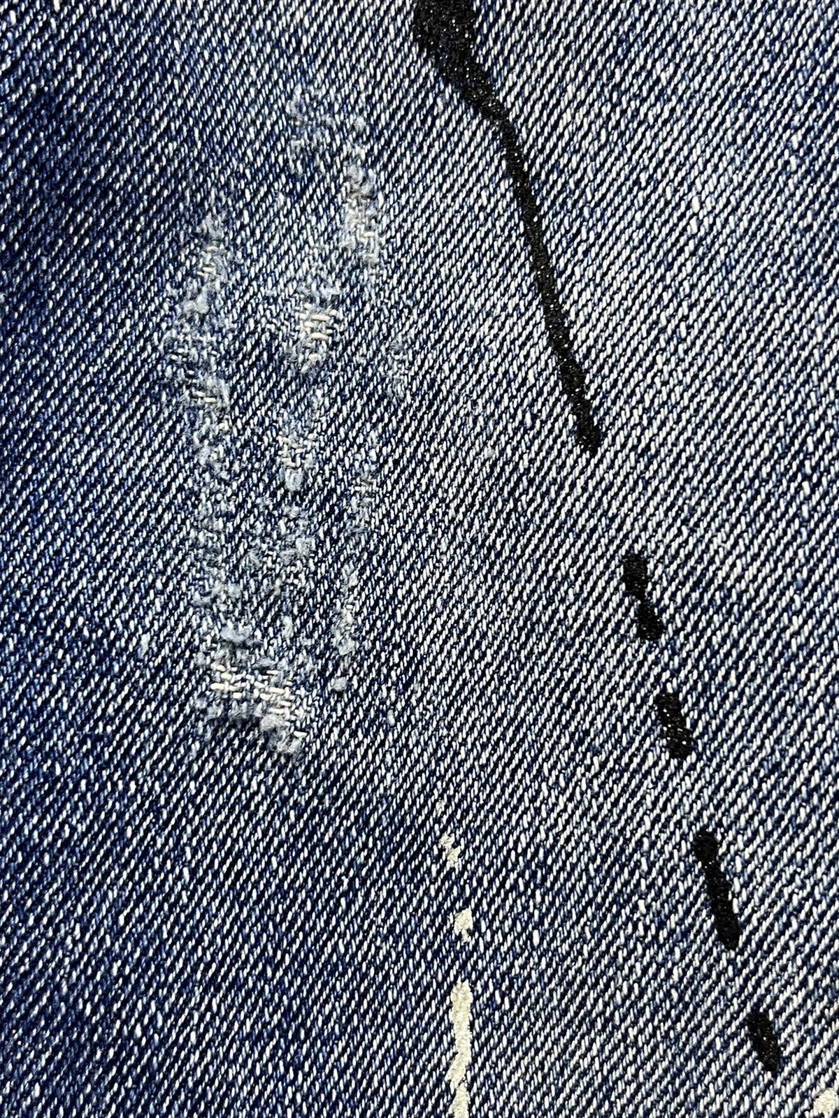 Seditionaries ☠️BERNING SHO Skull Punk Paradox Splash Distressed Denim Size US 29 - 7 Thumbnail