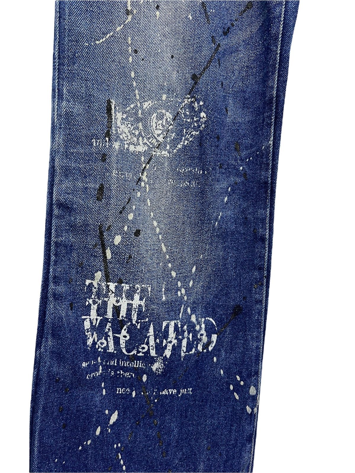 Seditionaries ☠️BERNING SHO Skull Punk Paradox Splash Distressed Denim Size US 29 - 6 Thumbnail