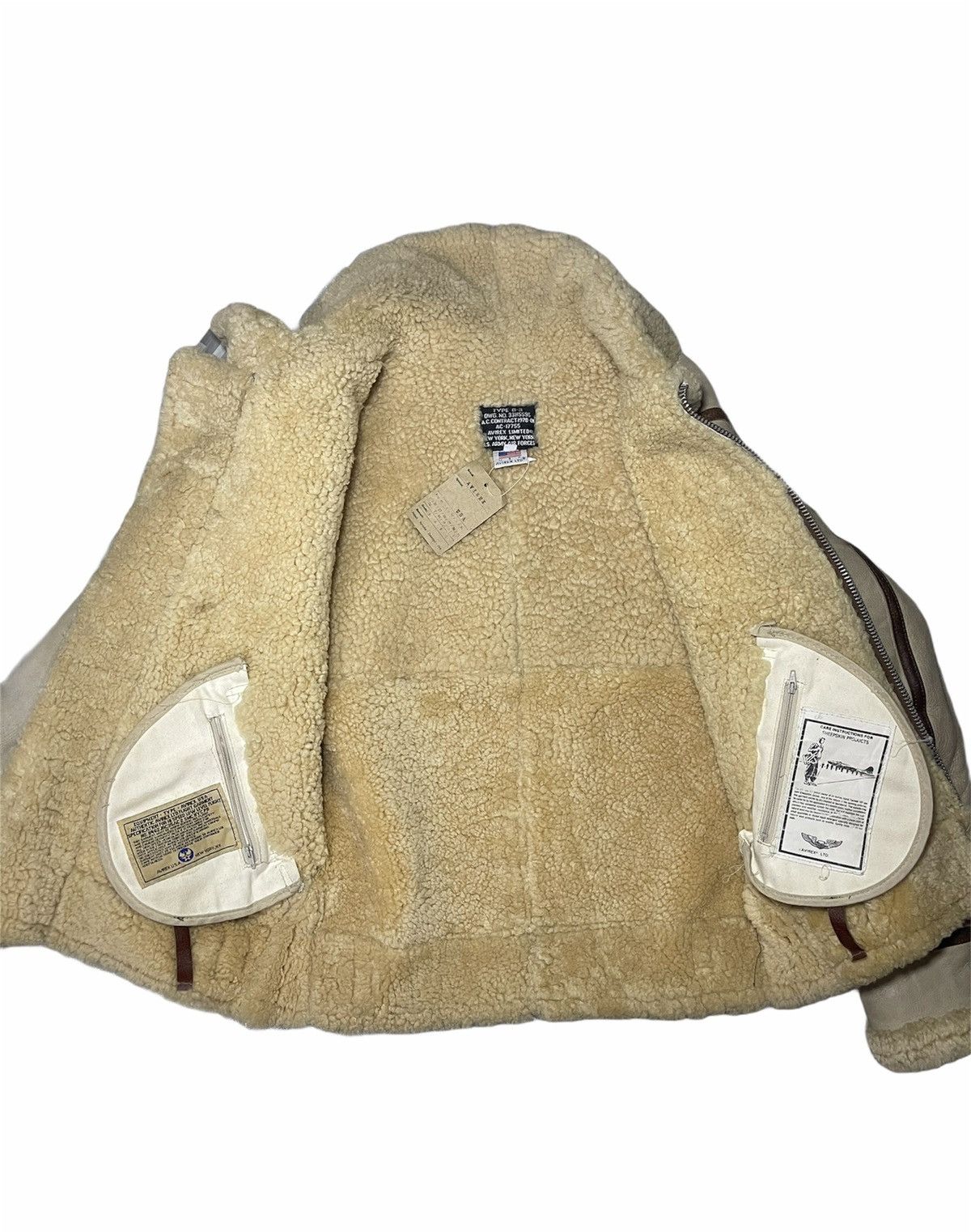 Avirex Vintage Limited Avirex B3 Leather Shearling Jacket Size US S / EU 44-46 / 1 - 3 Thumbnail
