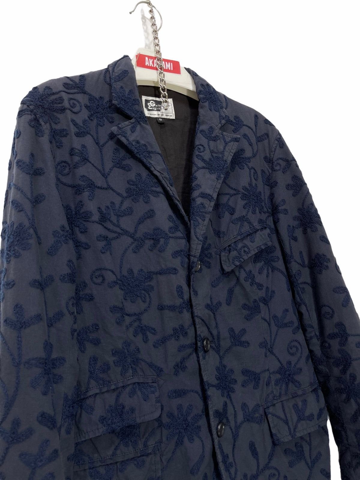 Engineered Garments ☘Chore Jacket Slim Full Chain Stitch Florals Embroydery 3🟩4 Size US S / EU 44-46 / 1 - 1 Thumbnail
