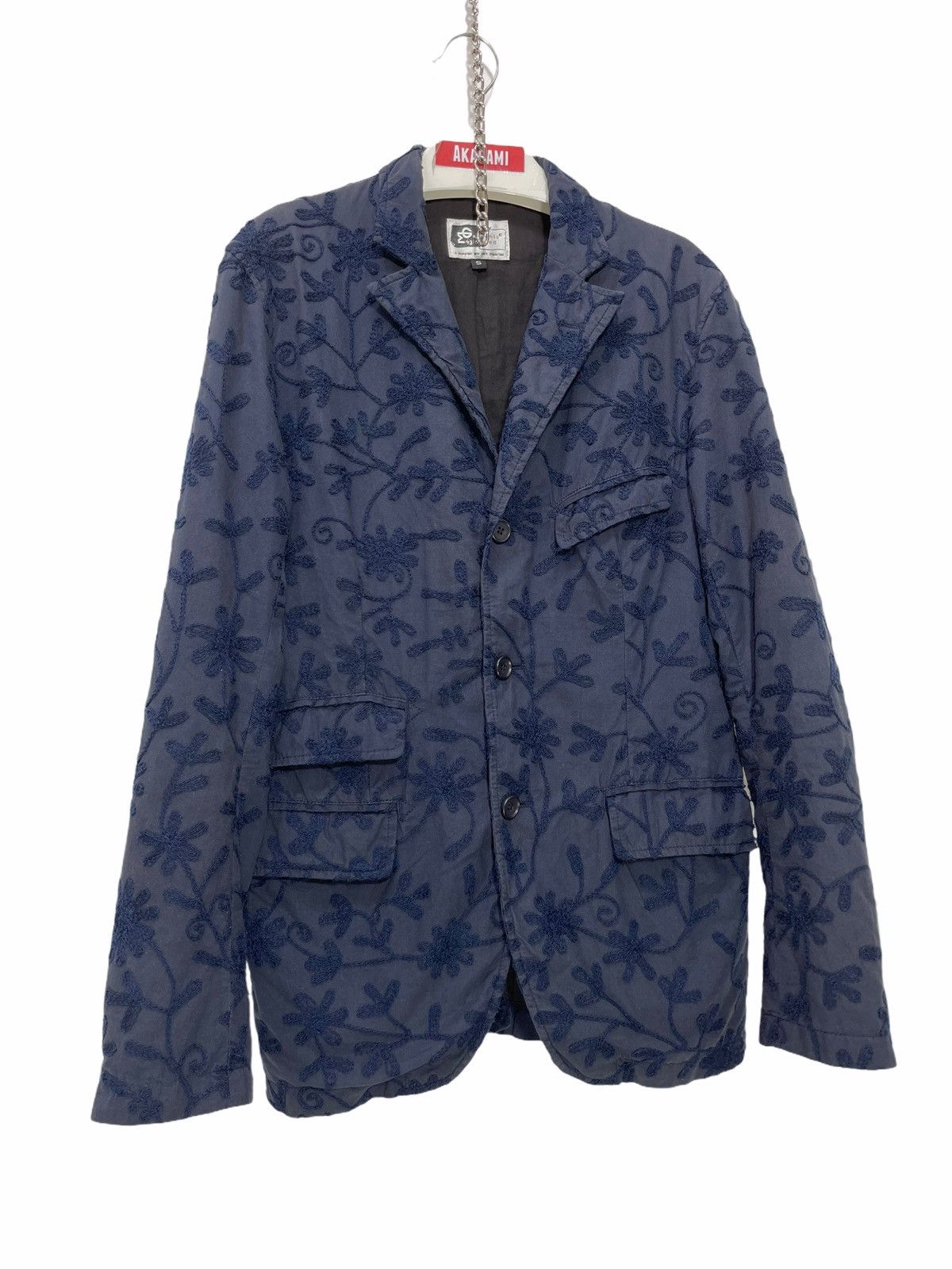 Engineered Garments ☘Chore Jacket Slim Full Chain Stitch Florals Embroydery 3🟩4 Size US S / EU 44-46 / 1 - 2 Thumbnail
