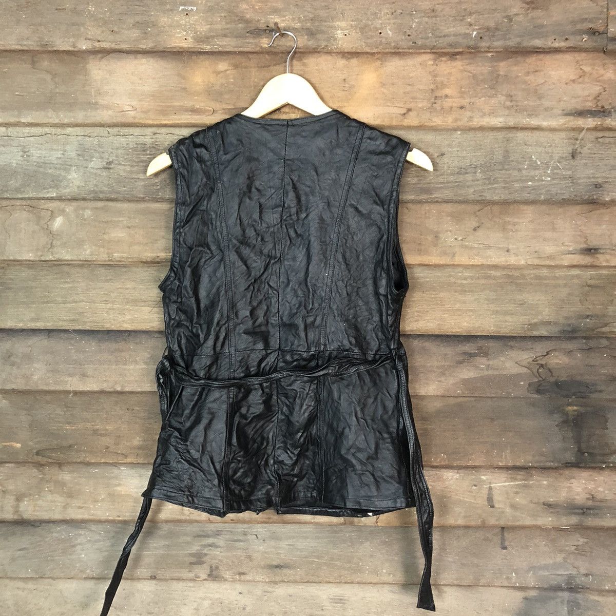 Japanese Brand Kum Kang vintage Black Vest Leather #7090 Size US S / EU 44-46 / 1 - 8 Thumbnail