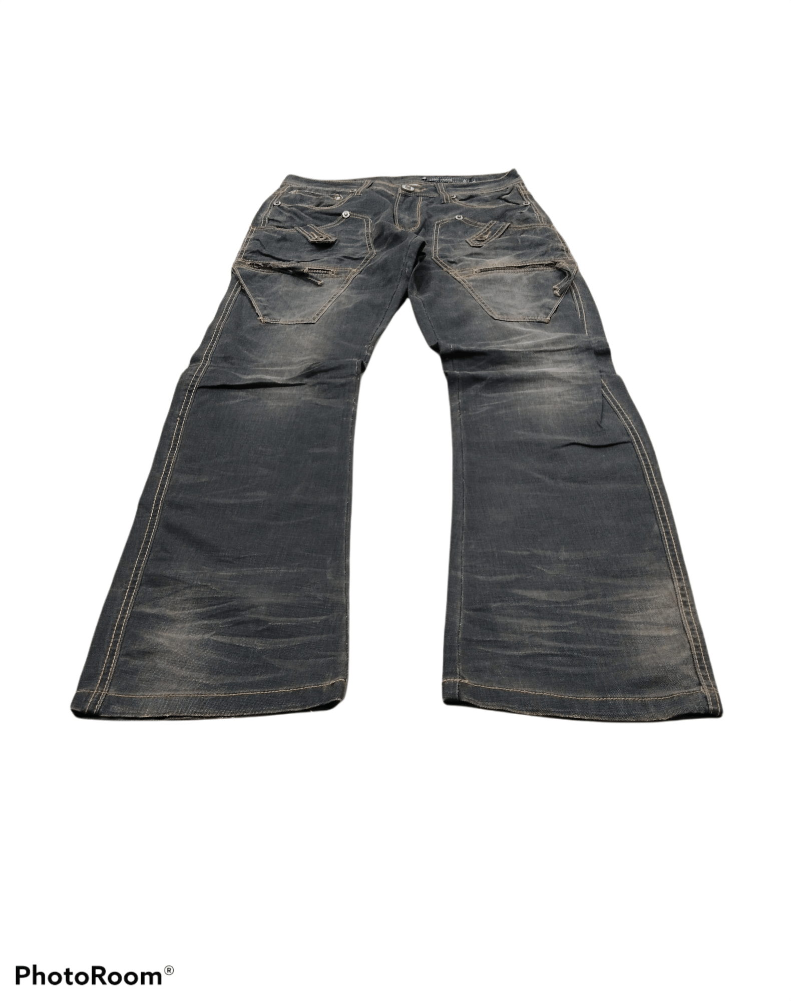 Japanese Brand JAPANESE EPMO TACTICAL MULTIPOCKET DENIM PANTS Size US 31 - 3 Thumbnail