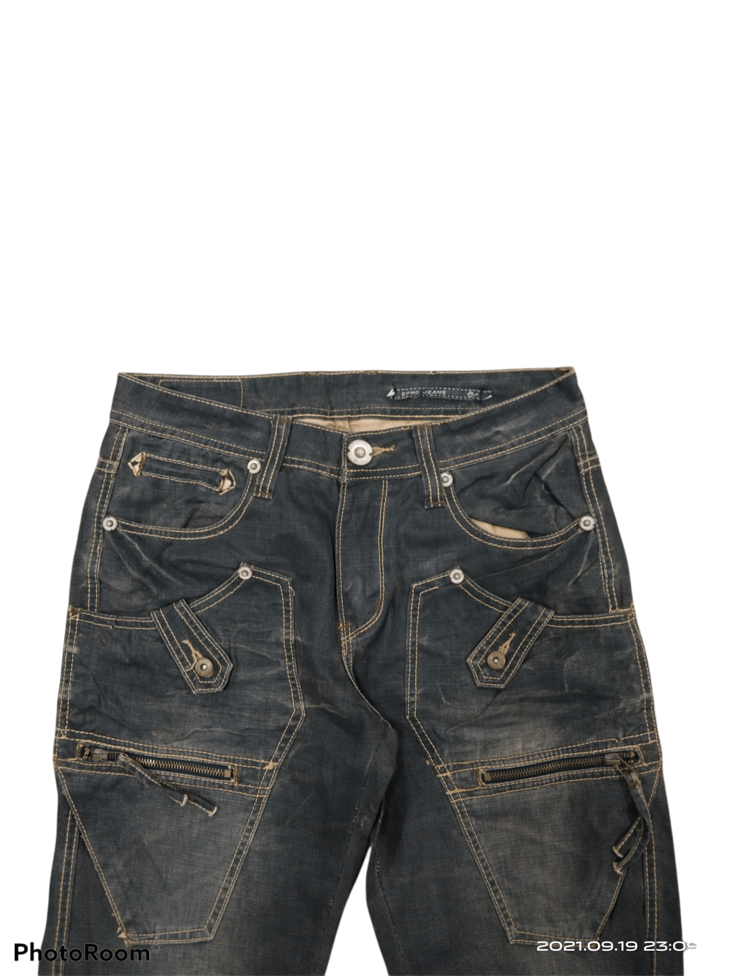Japanese Brand JAPANESE EPMO TACTICAL MULTIPOCKET DENIM PANTS Size US 31 - 5 Thumbnail