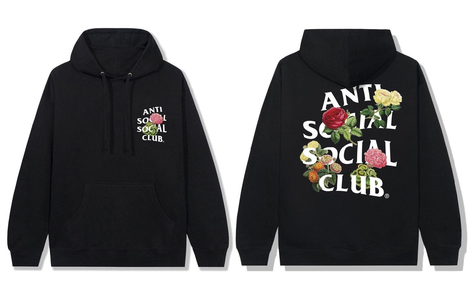 Anti Social Social Club DS White ASSC Produce Black Hoodie