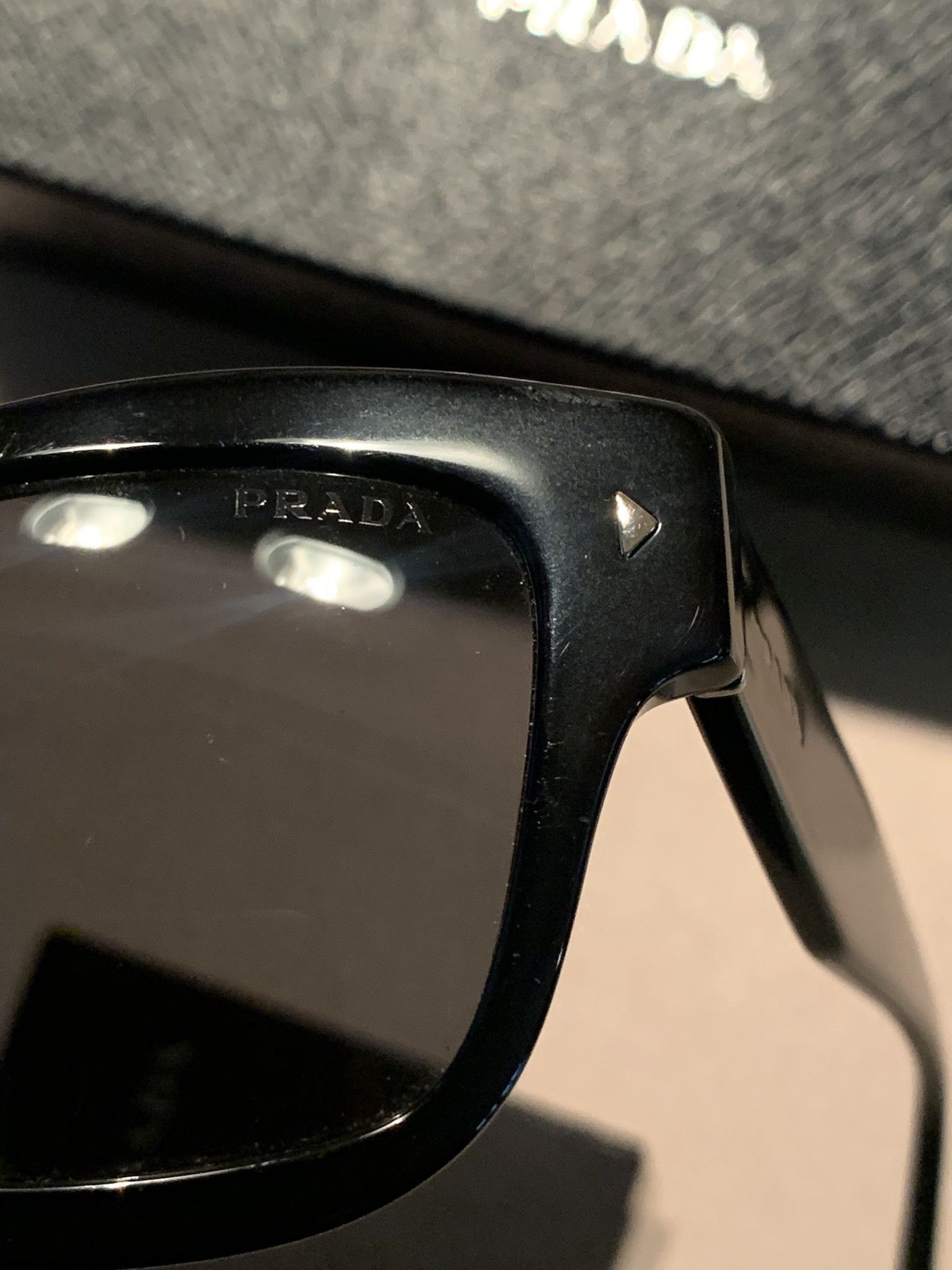 Designer × Prada × Vintage RARE* Vintage Prada Italian Made Iridescent Logo Sunglasses Size ONE SIZE - 3 Thumbnail