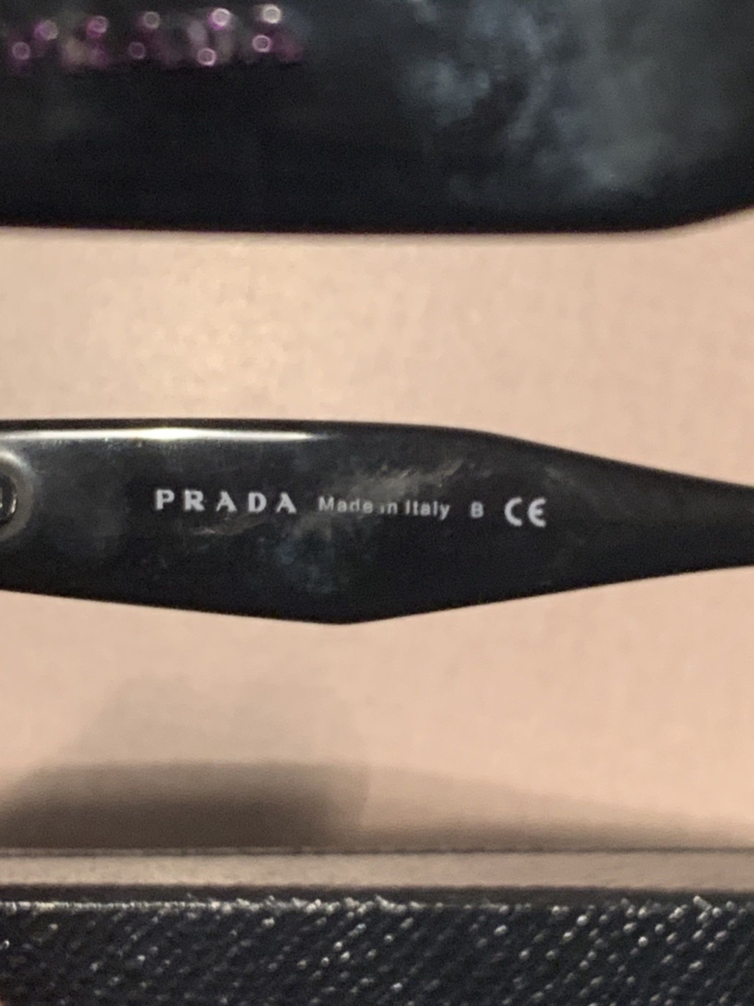 Designer × Prada × Vintage RARE* Vintage Prada Italian Made Iridescent Logo Sunglasses Size ONE SIZE - 5 Thumbnail
