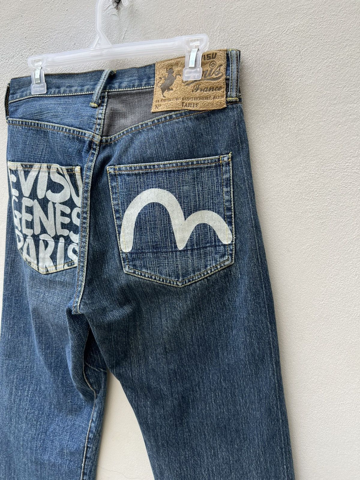 Evisu Vintage Evisu Genes Paris Two Faces Denim Selvedge Jeans Size US 30 / EU 46 - 21 Thumbnail