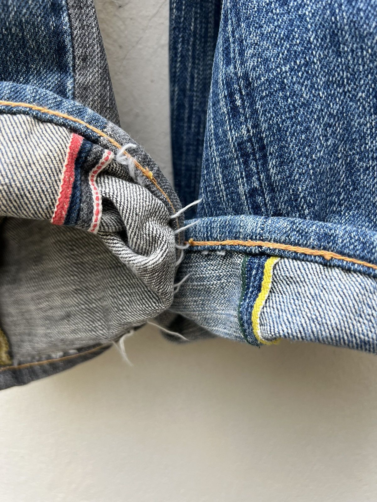 Evisu Vintage Evisu Genes Paris Two Faces Denim Selvedge Jeans Size US 30 / EU 46 - 16 Thumbnail