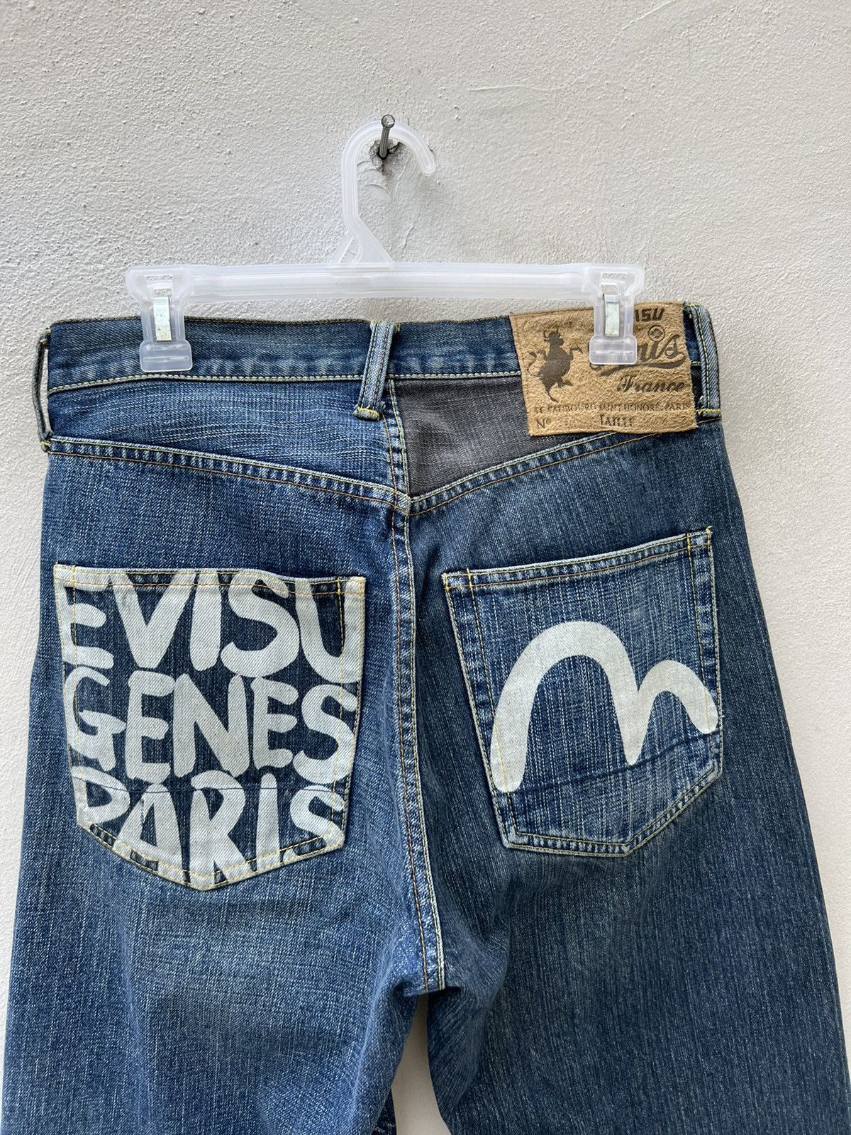Evisu Vintage Evisu Genes Paris Two Faces Denim Selvedge Jeans Size US 30 / EU 46 - 18 Thumbnail