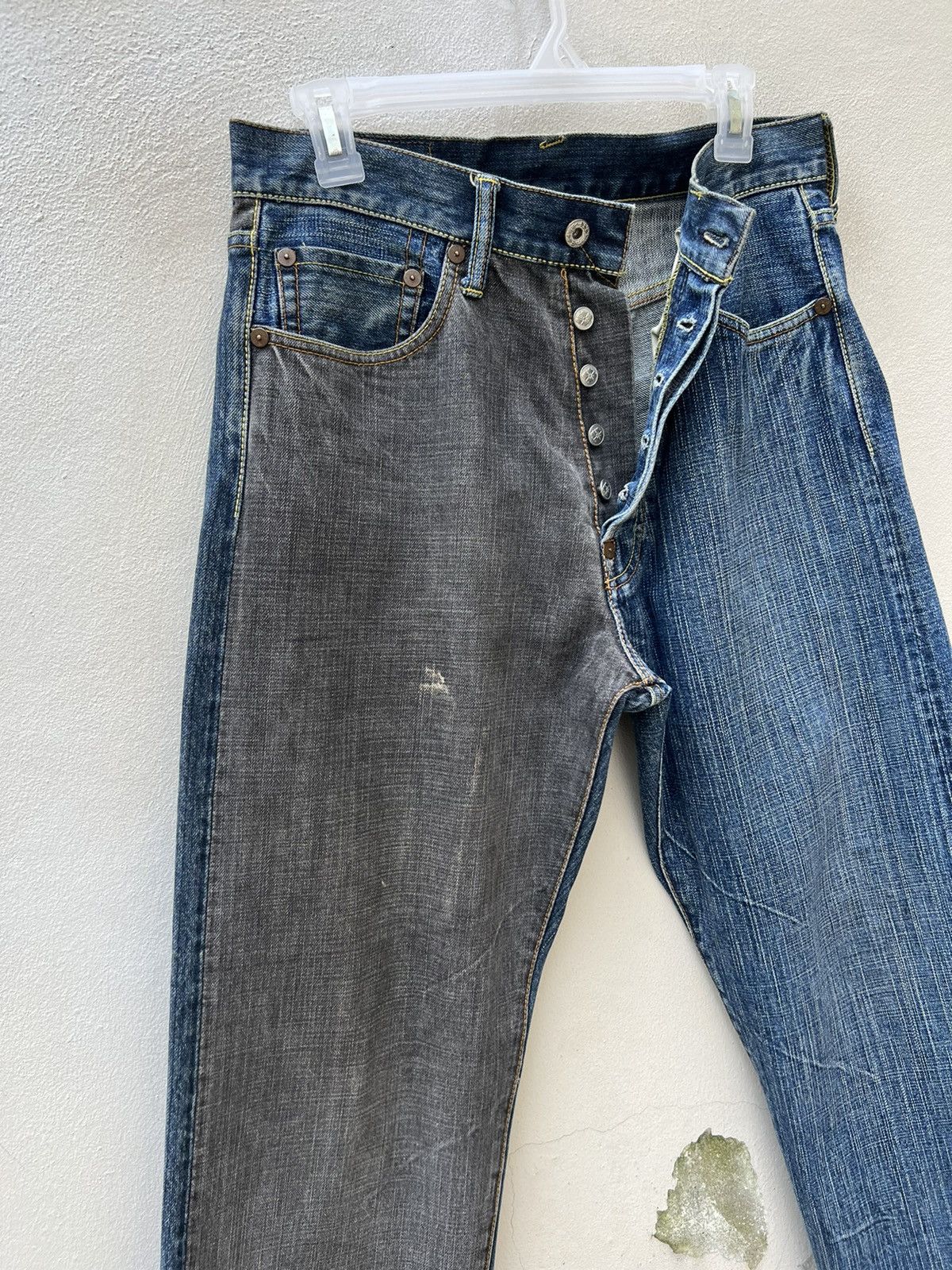 Evisu Vintage Evisu Genes Paris Two Faces Denim Selvedge Jeans Size US 30 / EU 46 - 9 Thumbnail