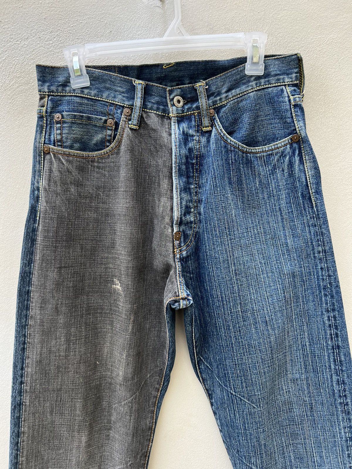 Evisu Vintage Evisu Genes Paris Two Faces Denim Selvedge Jeans Size US 30 / EU 46 - 7 Thumbnail