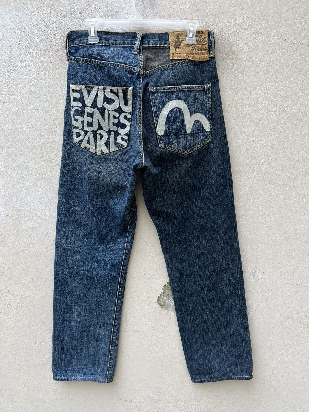 Evisu Vintage Evisu Genes Paris Two Faces Denim Selvedge Jeans Size US 30 / EU 46 - 17 Thumbnail
