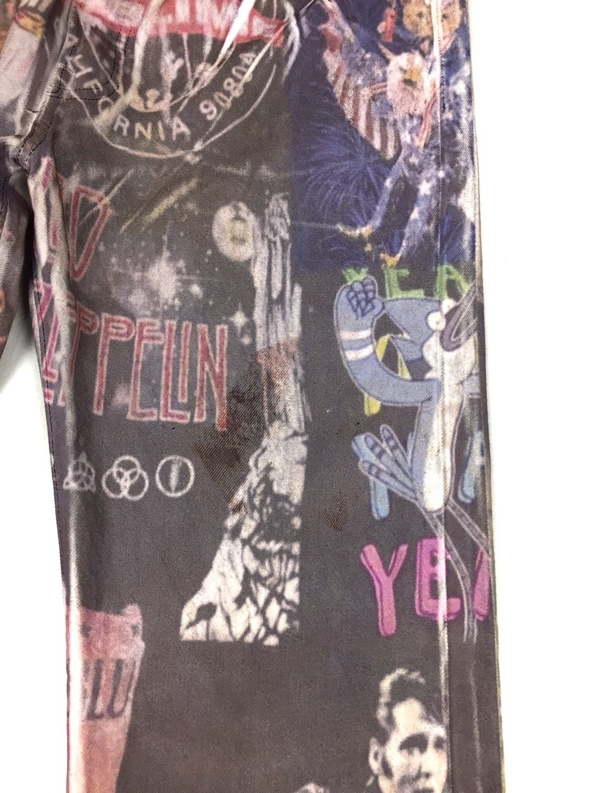Led Zeppelin × Levi's Made & Crafted × Levi's Vintage Clothing 🔥MEGA RARE 🔥Vintage Levis 501 x Band x Movie Over Print Size US 35 - 8 Thumbnail