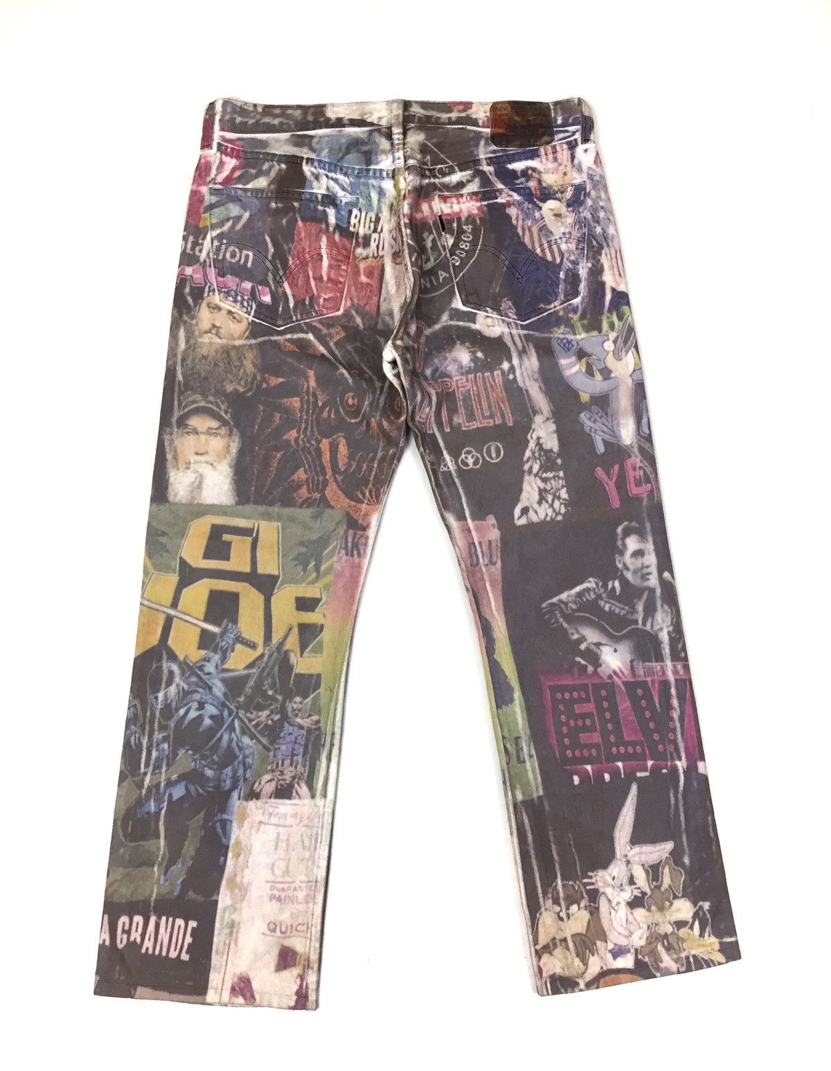 Led Zeppelin × Levi's Made & Crafted × Levi's Vintage Clothing 🔥MEGA RARE 🔥Vintage Levis 501 x Band x Movie Over Print Size US 35 - 2 Thumbnail