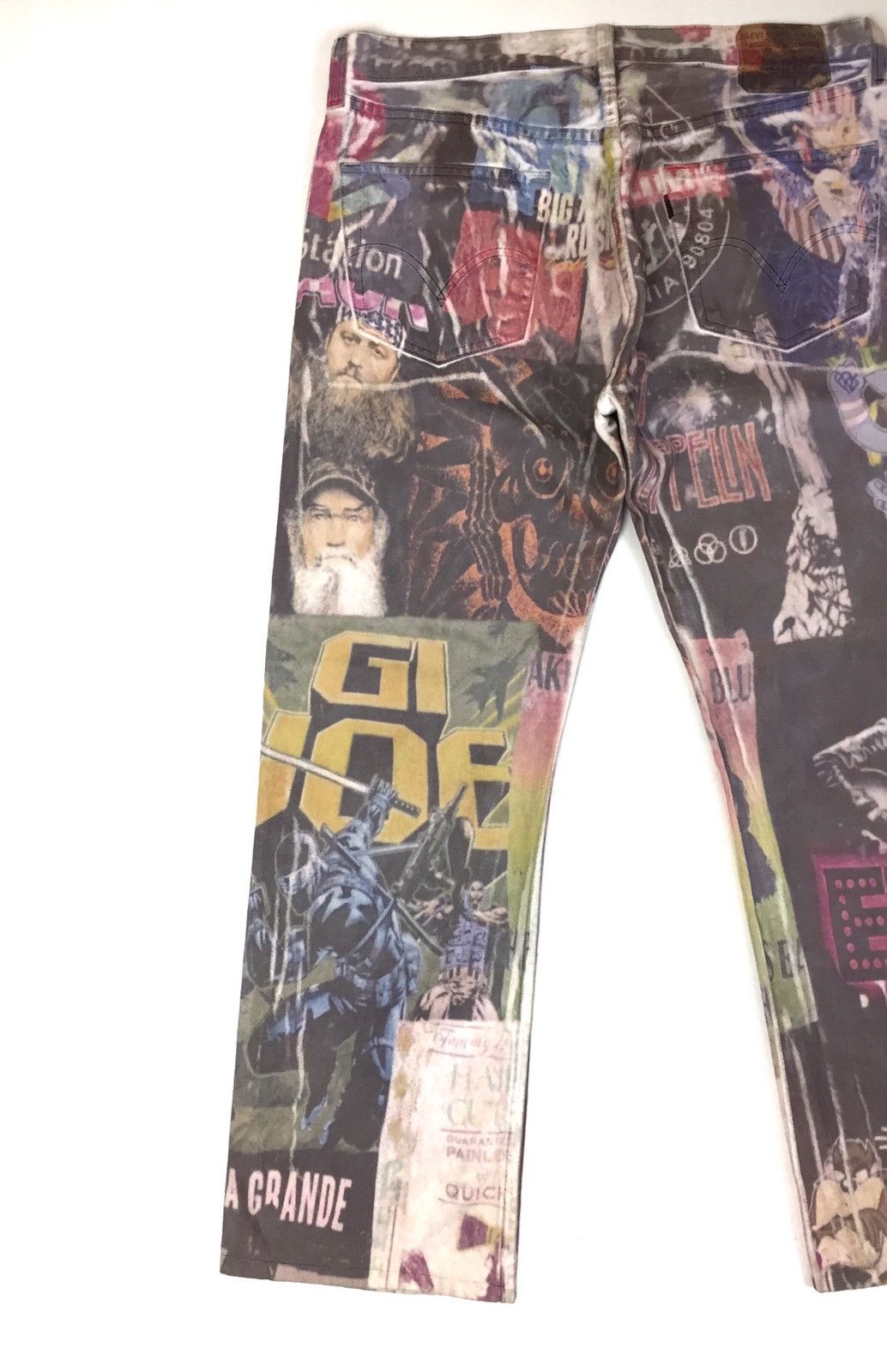 Led Zeppelin × Levi's Made & Crafted × Levi's Vintage Clothing 🔥MEGA RARE 🔥Vintage Levis 501 x Band x Movie Over Print Size US 35 - 13 Thumbnail