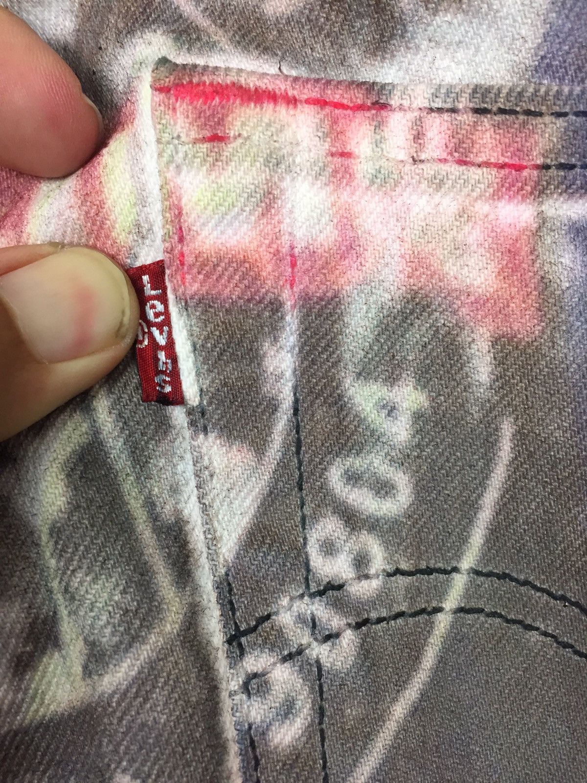 Led Zeppelin × Levi's Made & Crafted × Levi's Vintage Clothing 🔥MEGA RARE 🔥Vintage Levis 501 x Band x Movie Over Print Size US 35 - 18 Thumbnail
