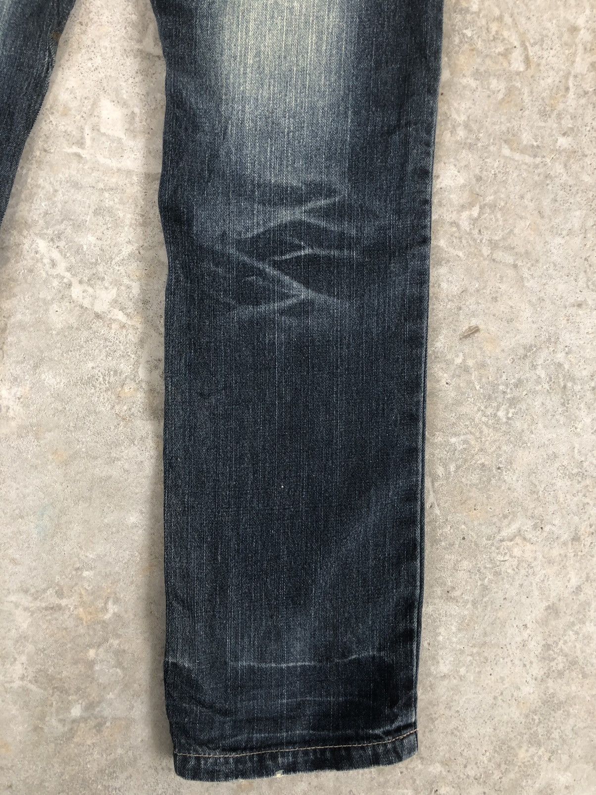 Japanese Brand Rare GUMU Double Waist Distressed Denim Size US 32 / EU 48 - 12 Thumbnail