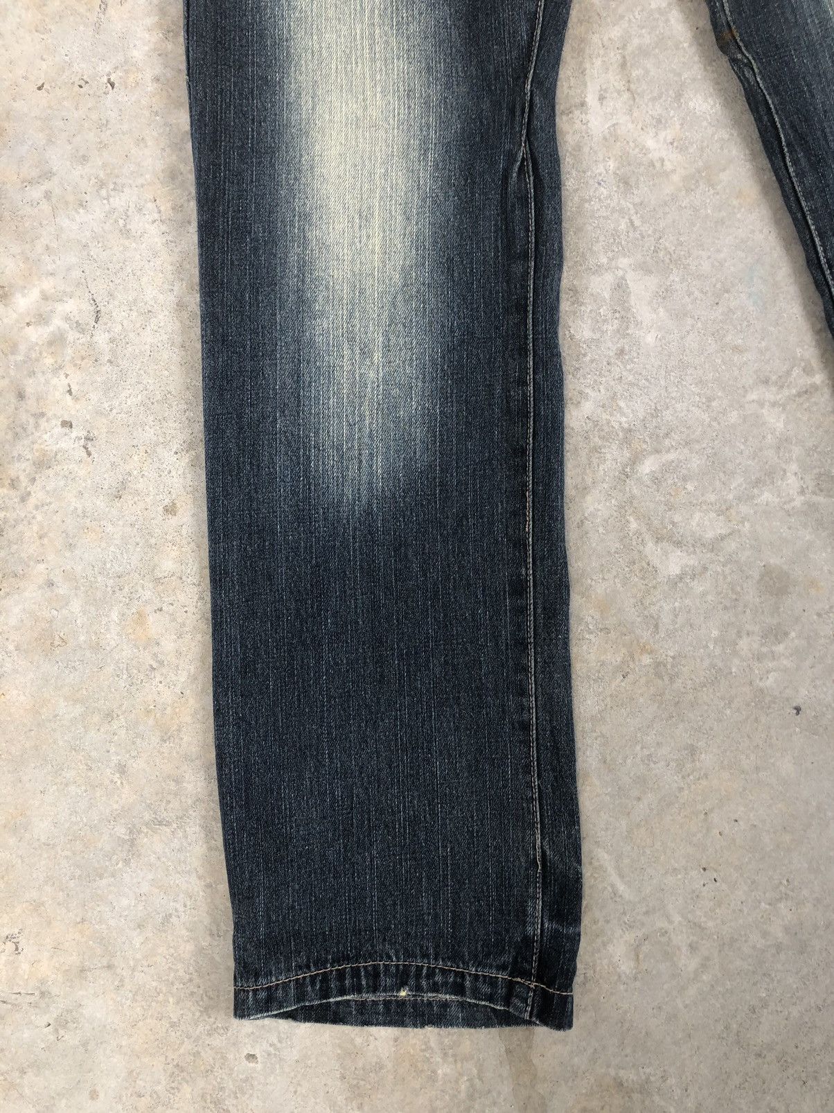 Japanese Brand Rare GUMU Double Waist Distressed Denim Size US 32 / EU 48 - 6 Thumbnail