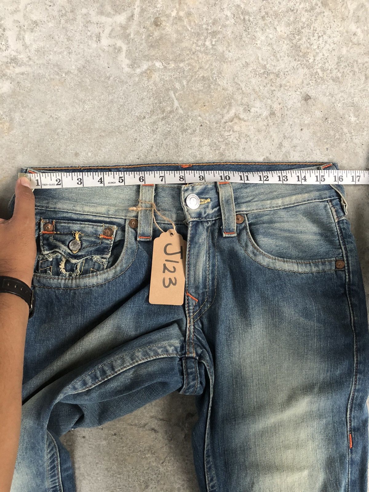 True Religion True Religion Flared Jeans Boot Cut Embroidered Jeans Size US 32 / EU 48 - 17 Thumbnail
