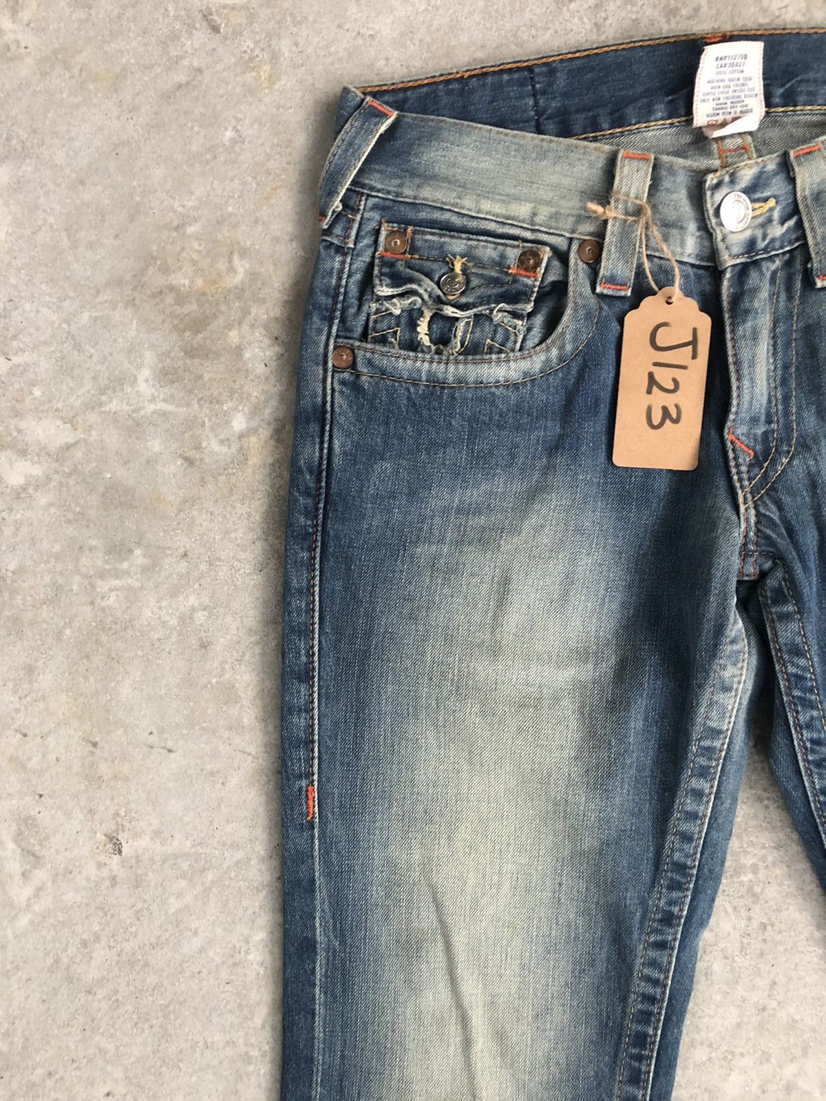 True Religion True Religion Flared Jeans Boot Cut Embroidered Jeans Size US 32 / EU 48 - 3 Thumbnail