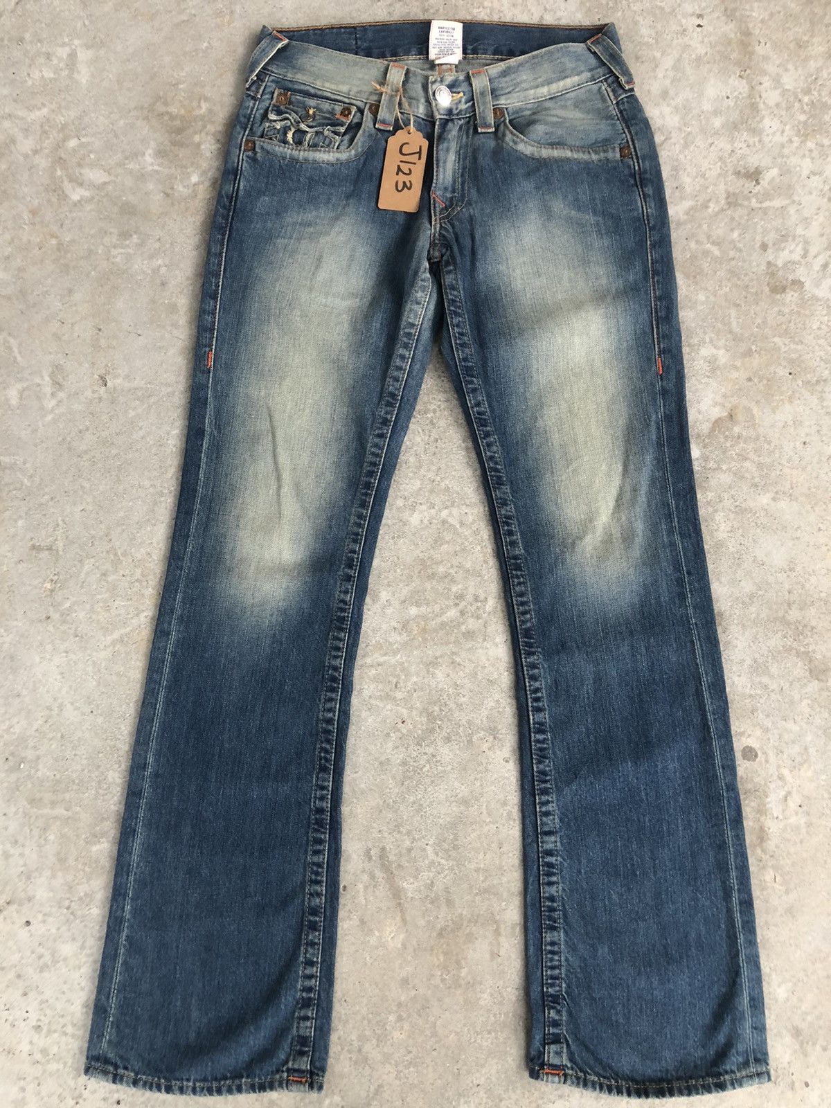 True Religion True Religion Flared Jeans Boot Cut Embroidered Jeans Size US 32 / EU 48 - 2 Thumbnail