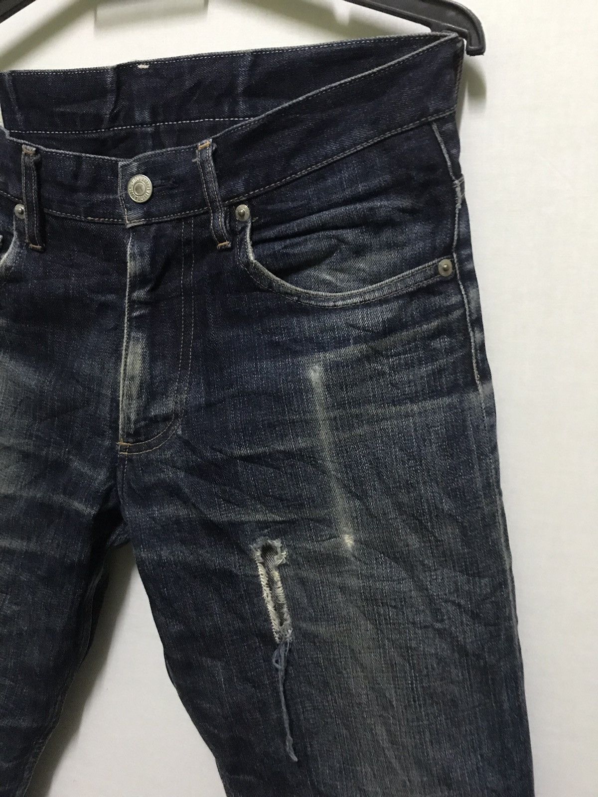 BEAUTY&YOUTH Beauty & Youth Japan Destroyed Ripped Jeans Size US 30 / EU 46 - 5 Thumbnail