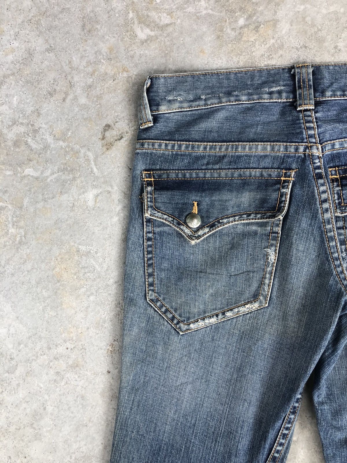 If Six Was Nine Oneil Flared Jeans Distressed Jeans Size US 34 / EU 50 - 12 Thumbnail