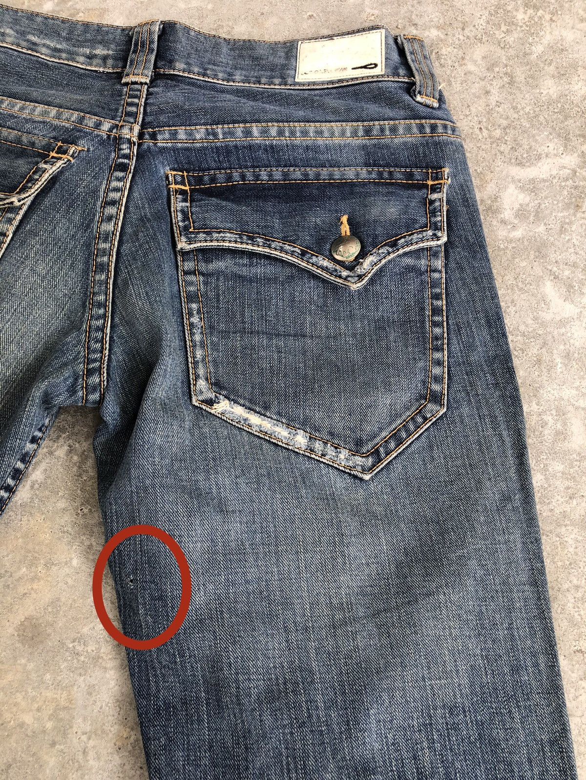 If Six Was Nine Oneil Flared Jeans Distressed Jeans Size US 34 / EU 50 - 21 Thumbnail