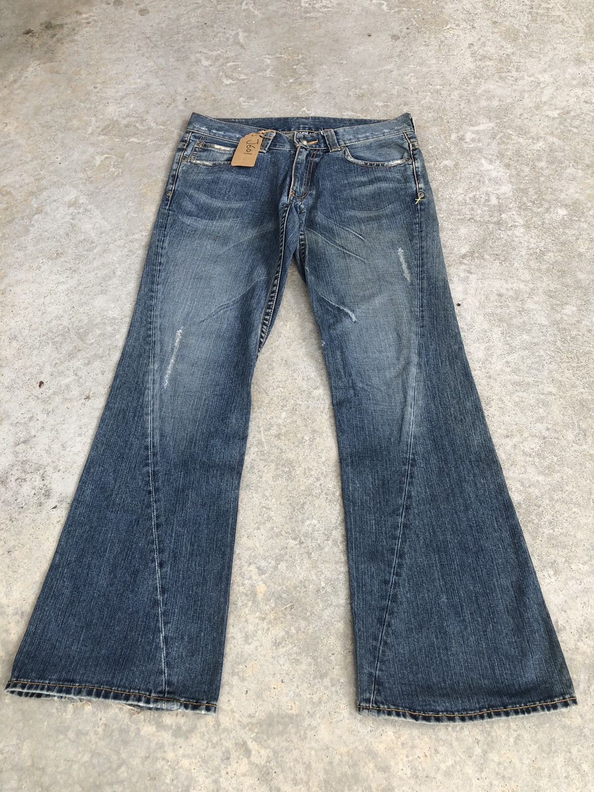 If Six Was Nine Oneil Flared Jeans Distressed Jeans Size US 34 / EU 50 - 3 Thumbnail