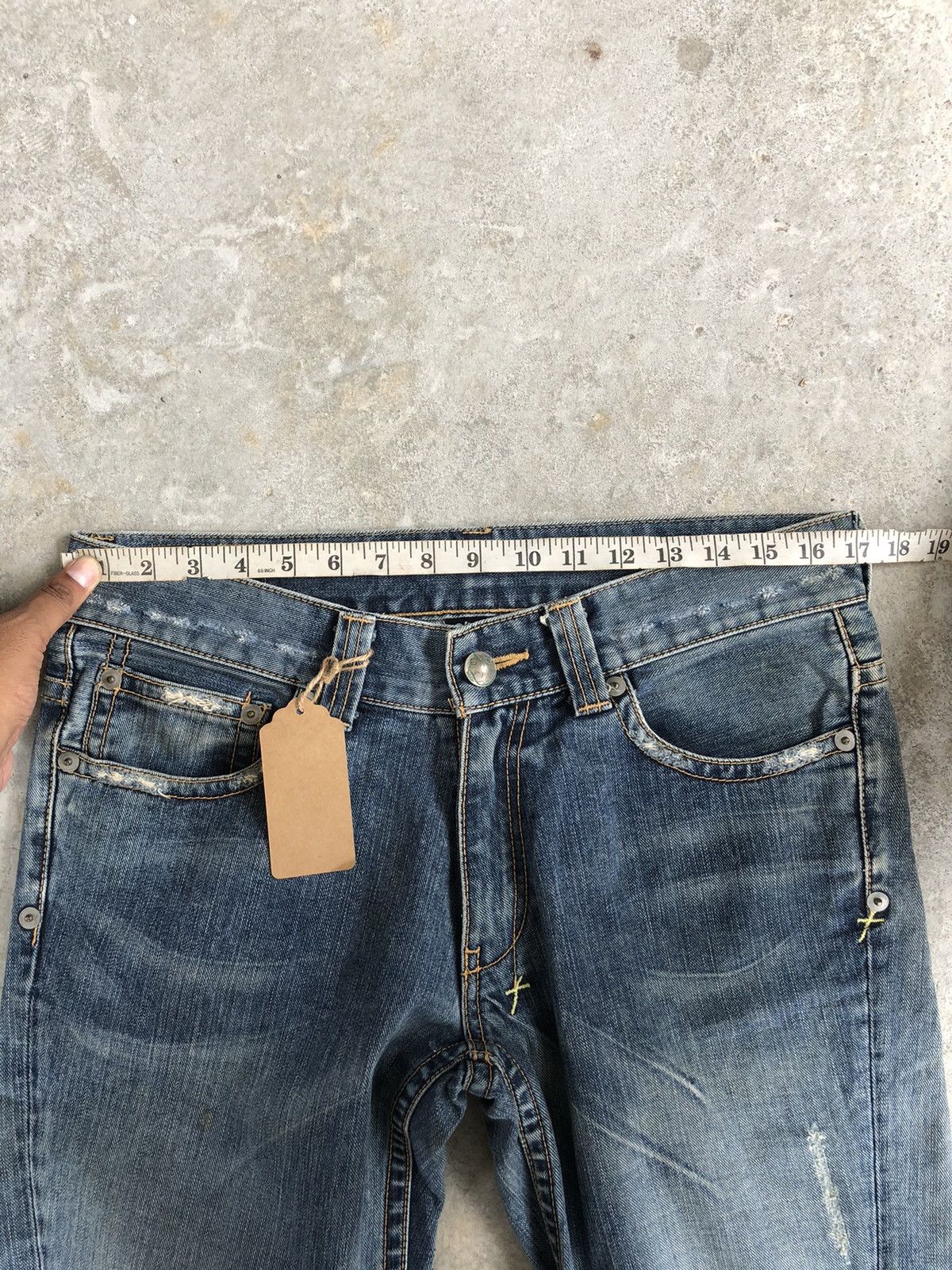 If Six Was Nine Oneil Flared Jeans Distressed Jeans Size US 34 / EU 50 - 19 Thumbnail