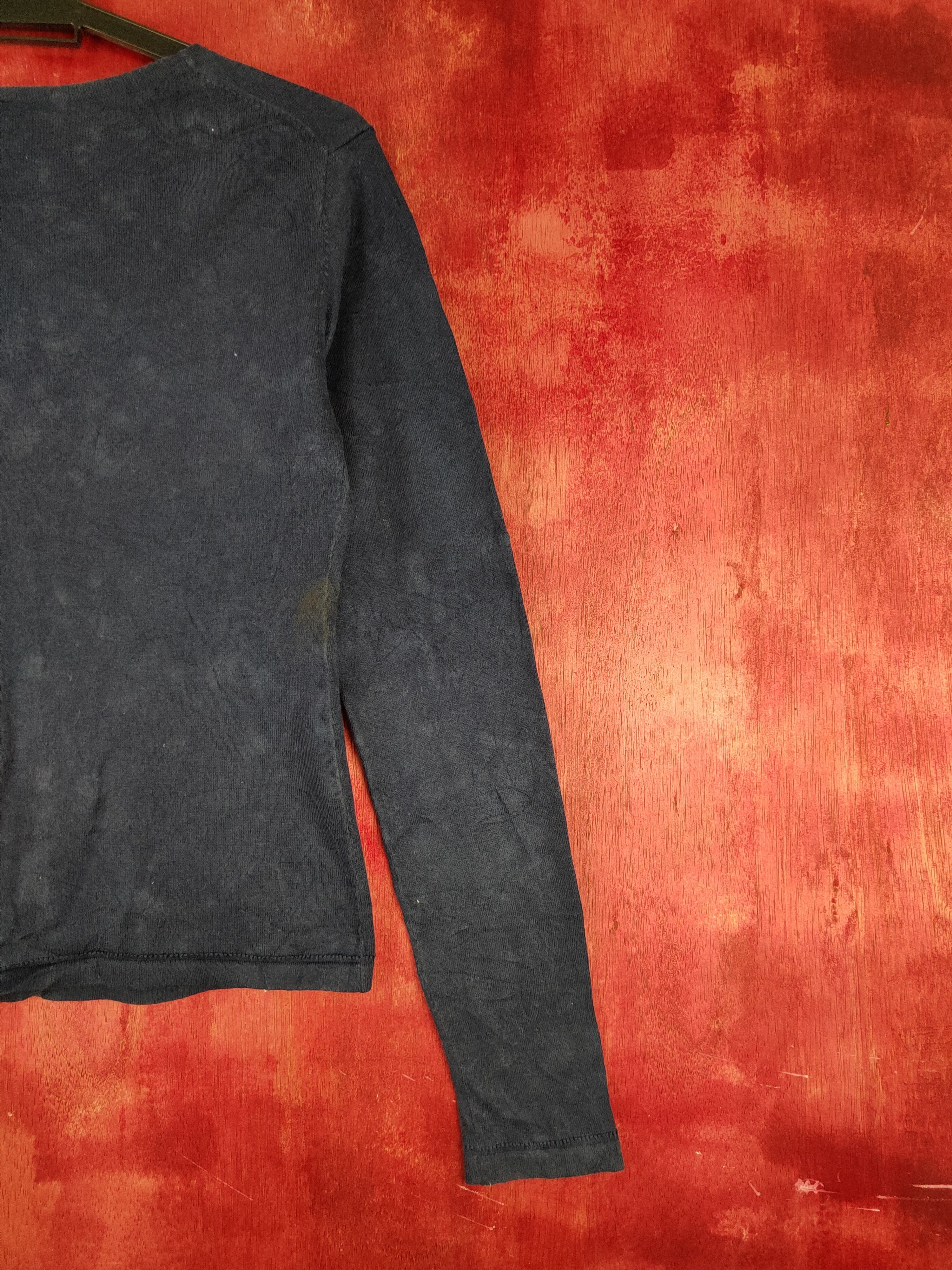 Japanese Brand × Vintage Japanese Brand Navy Blue faded Cardigan thin vintage#S873 Size S / US 4 / IT 40 - 11 Thumbnail