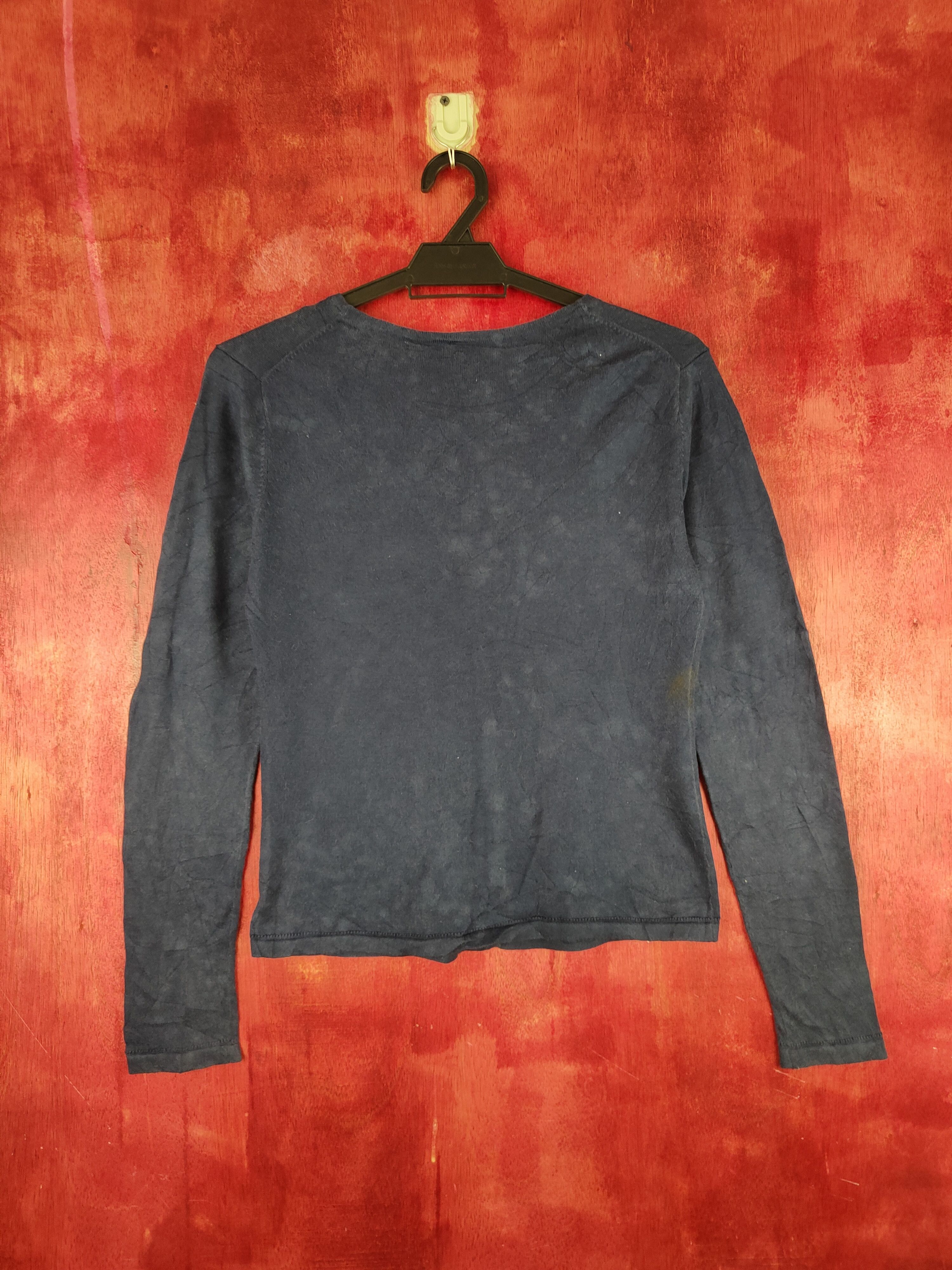 Japanese Brand × Vintage Japanese Brand Navy Blue faded Cardigan thin vintage#S873 Size S / US 4 / IT 40 - 8 Thumbnail